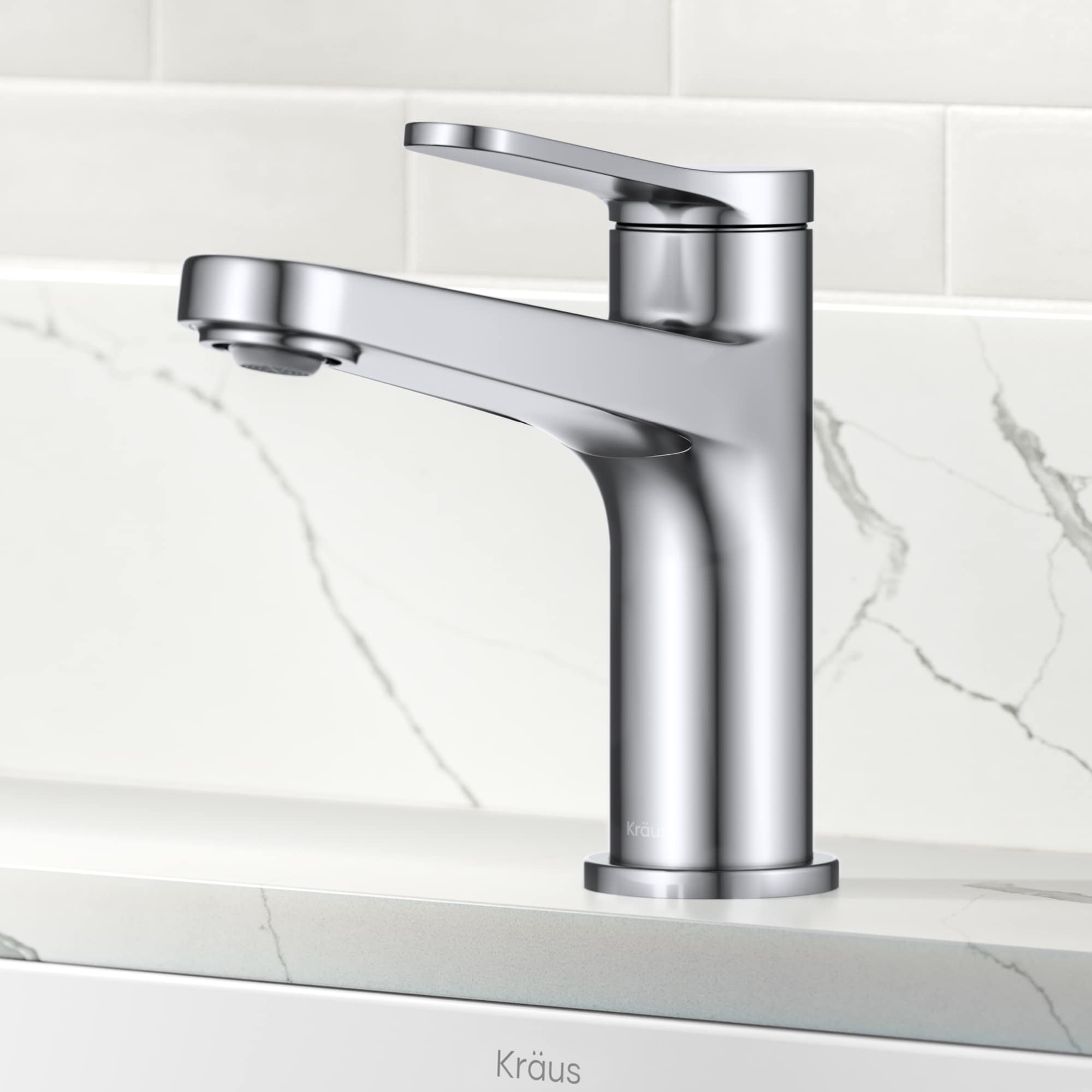 Indy Chrome Single Handle Bathroom Faucet with Pop Up Drain