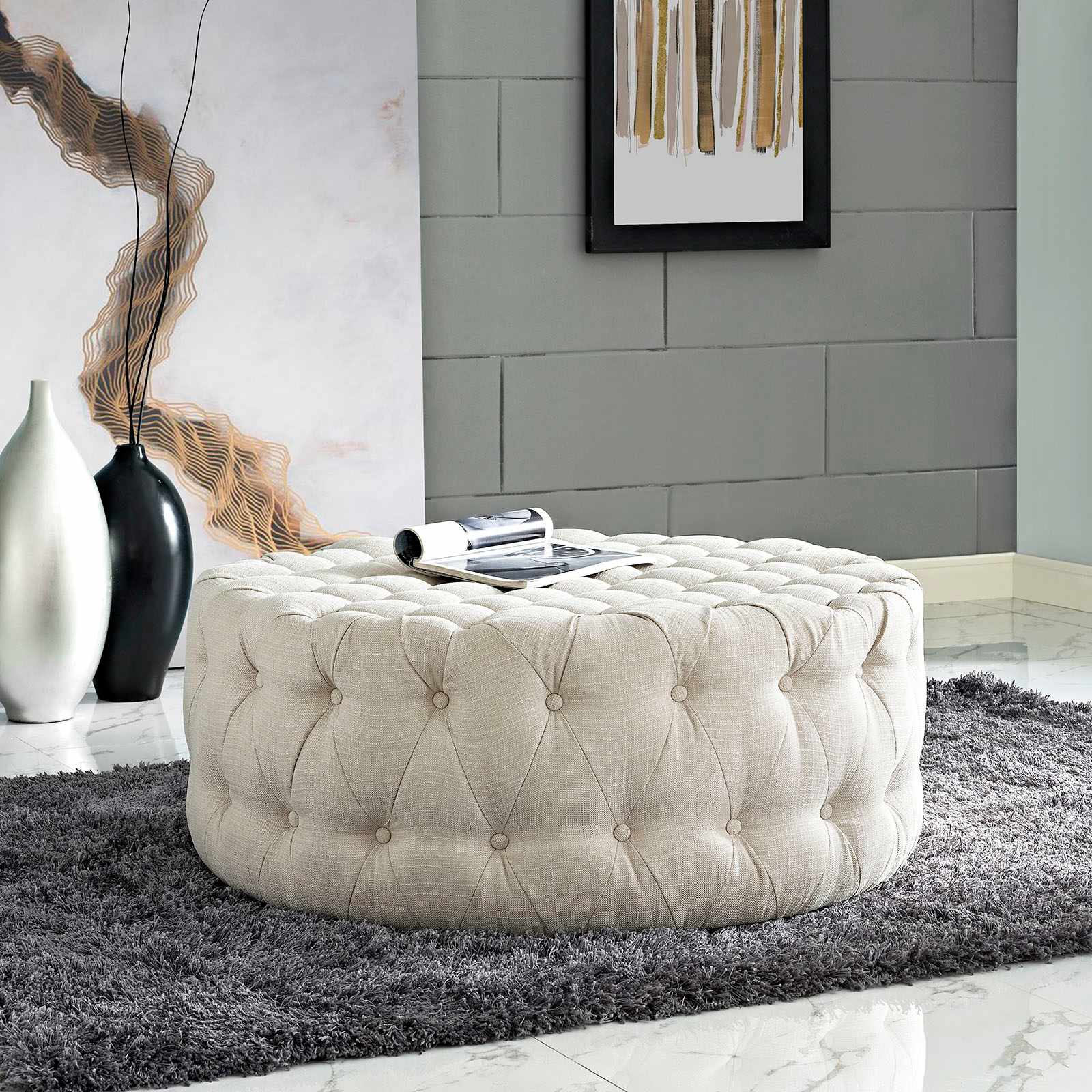 Modway EEI-2225-BEI Indoor-Ottomans - View #2