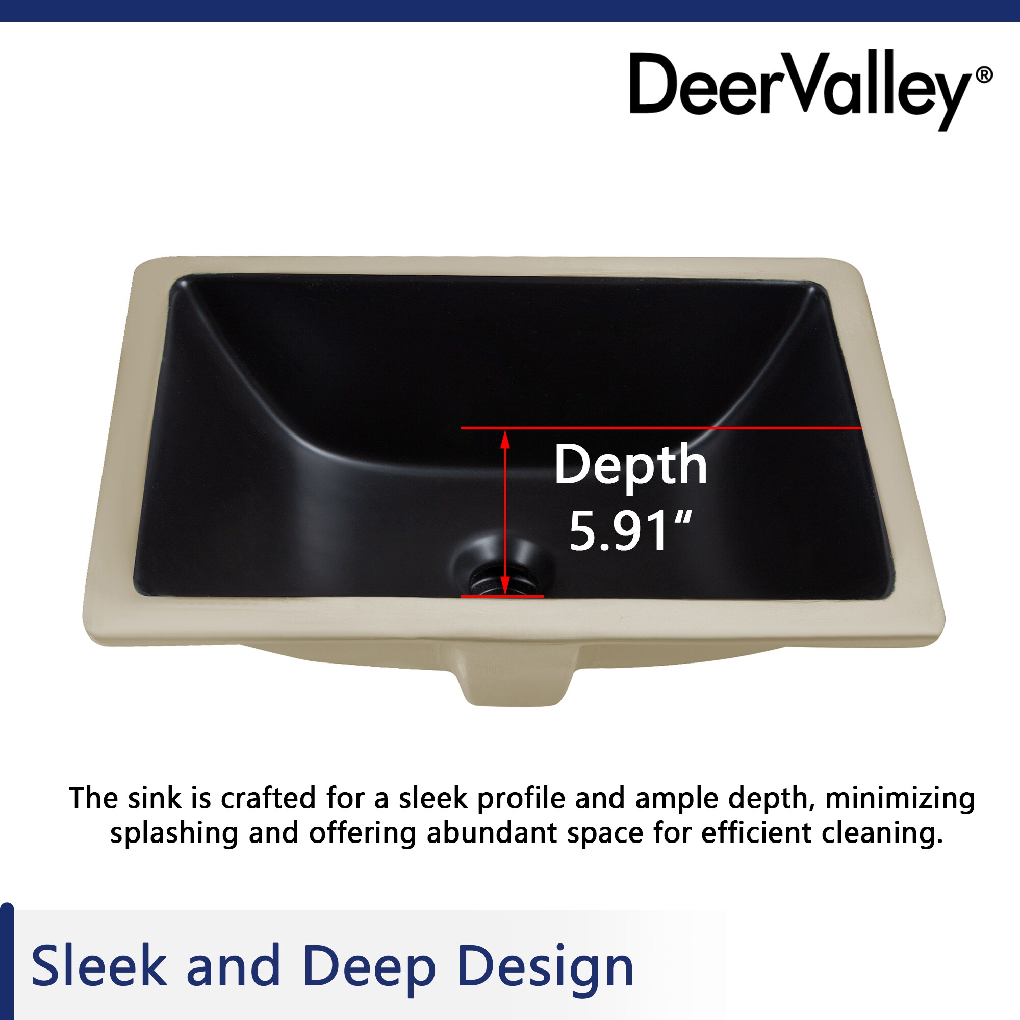DeerValley DV-1U306B Bath-Sink - View #8