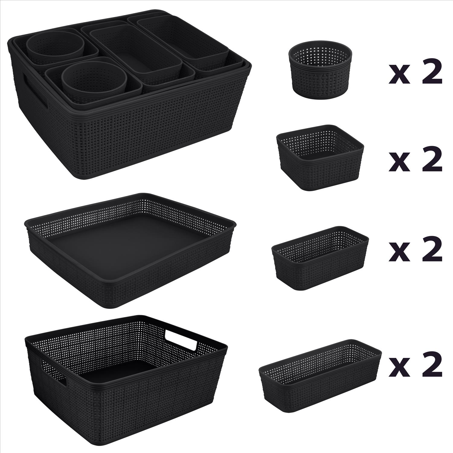 Simplify 30001-BLACK Drawer-Organizers - View #2