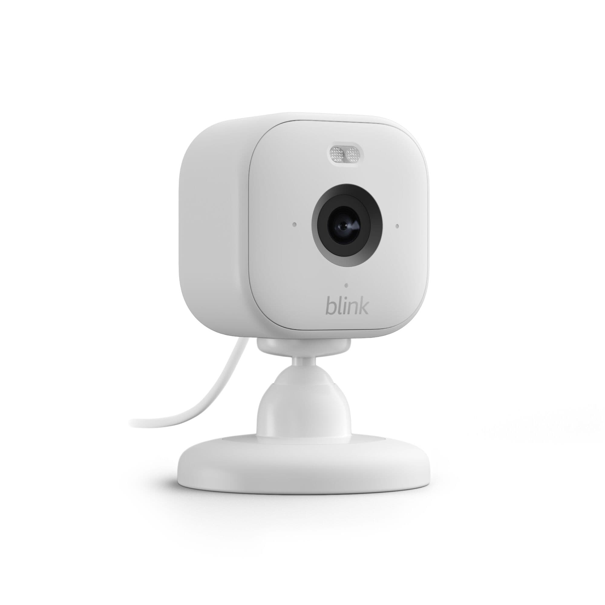 Blink New Mini 2 - Plug-in Smart Security Camera with HD Night View in Color, Built-in Spotlight, Two-way Audio and Motion Detection, Works with Alexa - White