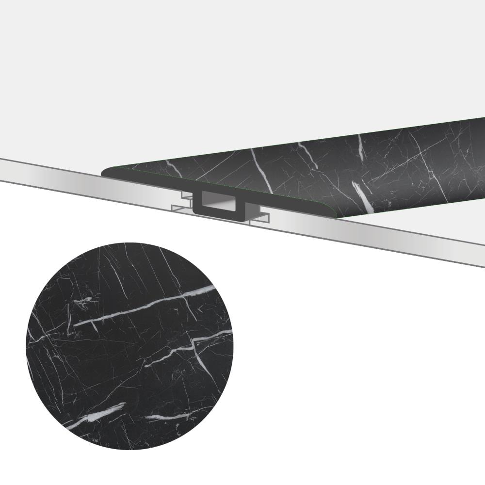 Lucida USA GC-321TM GlueCore T-moulding Blackrock 0.27-in T x 1.75-in W x 48-in L Vinyl T-moulding