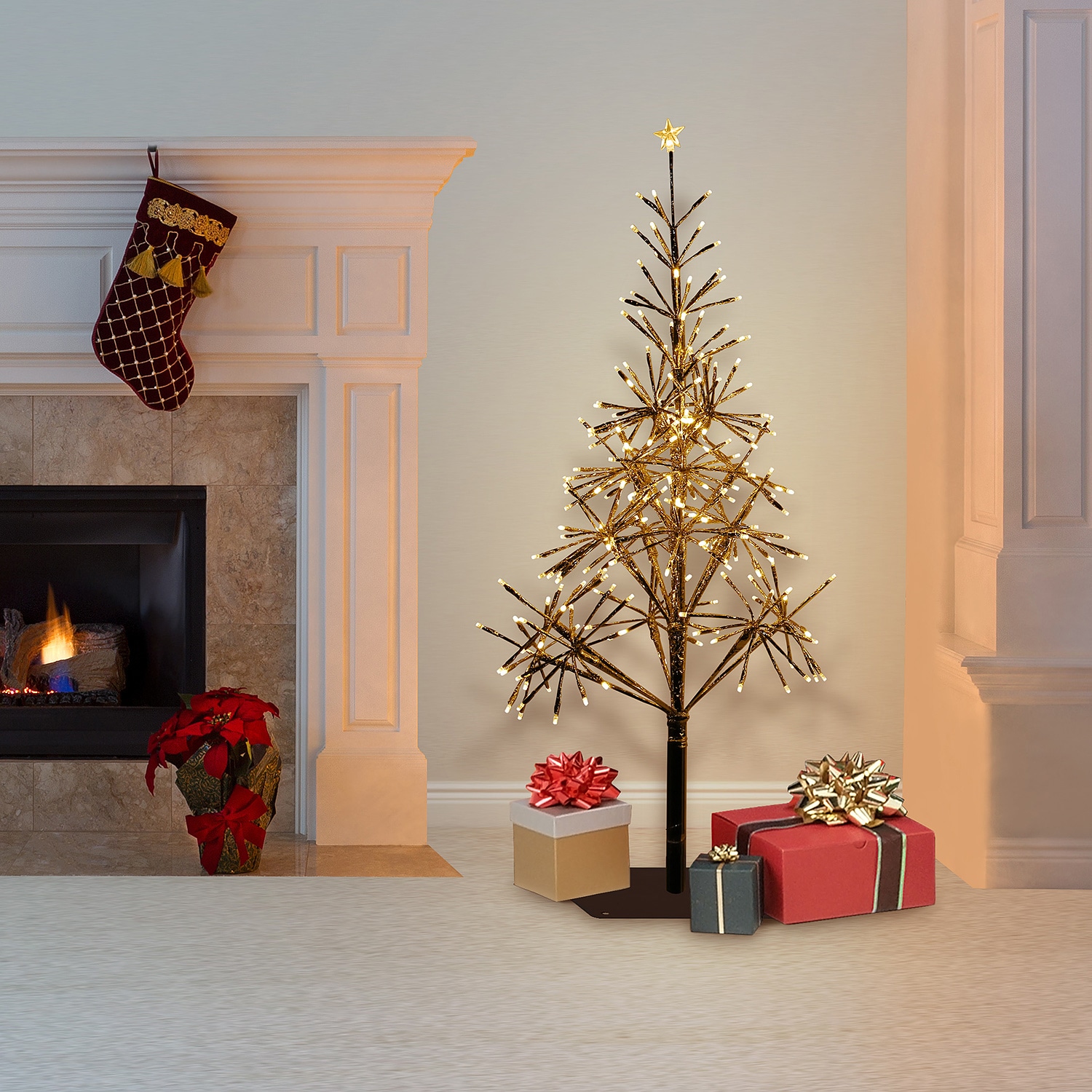 Alpine Corporation CRD111S-GD Artificial-Christmas-Trees - View #2