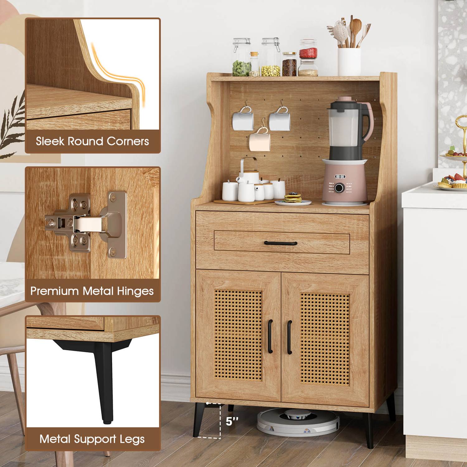 Costway CSHY000190 Dining-Kitchen-Storarge - View #5