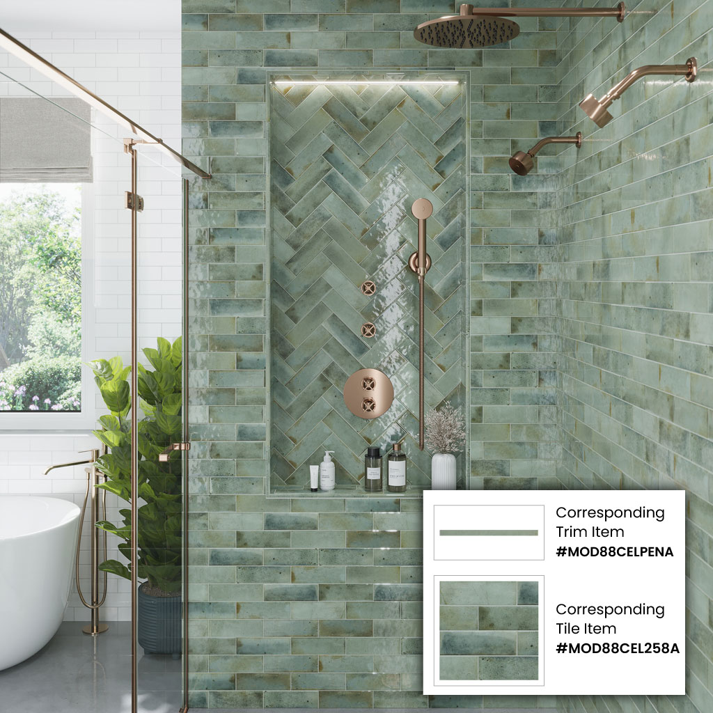 Apollo Tile MOD88CELPENA Wall-Trim-Accent-Tile - View #6