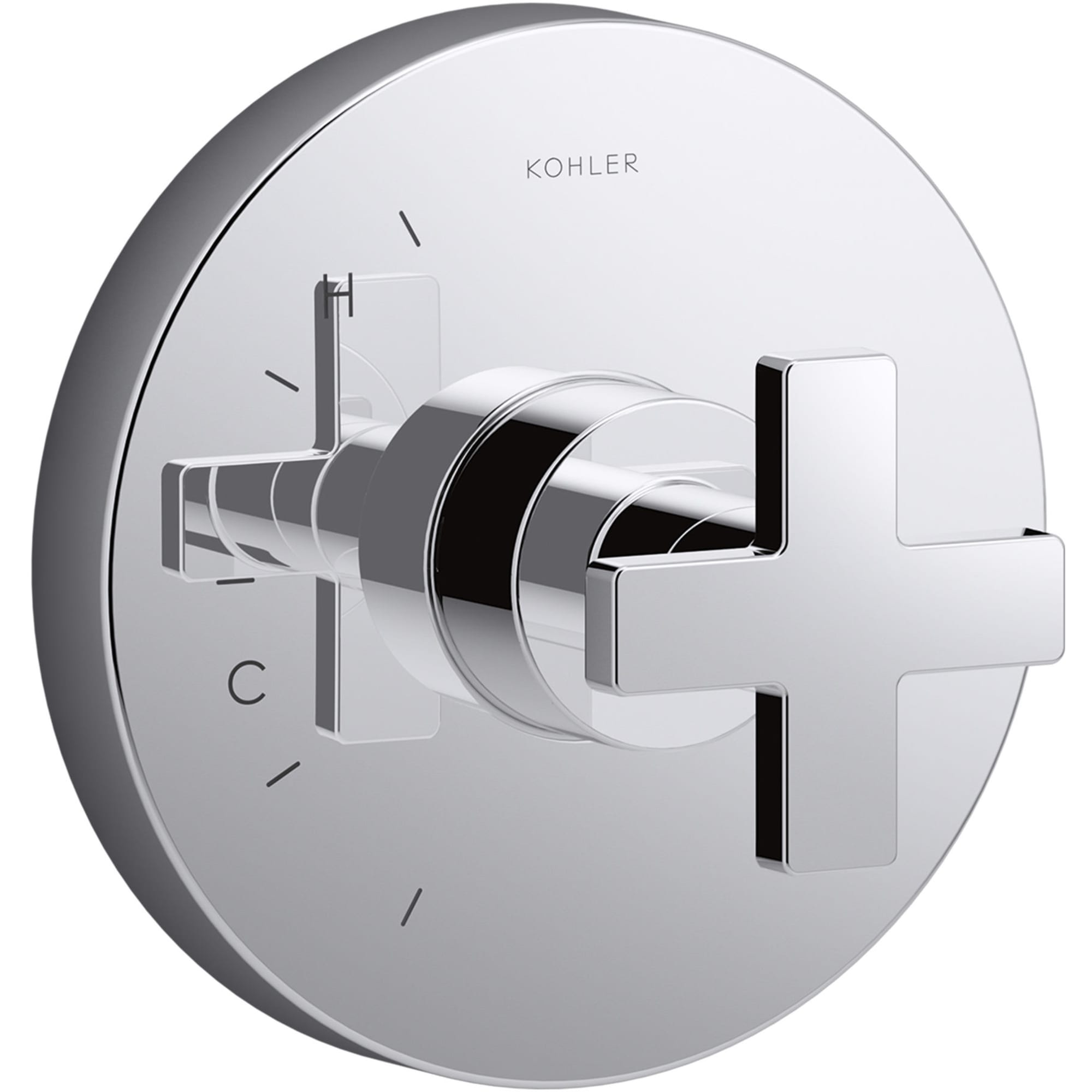 KOHLER TS73115-3-CP Polished Chrome Cross Shower Faucet Handle