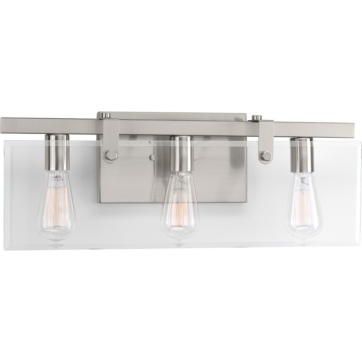 Progress Lighting P300107-009 Glayse 22.75-in 3 -Light Brushed Nickel Modern/contemporary Vanity light