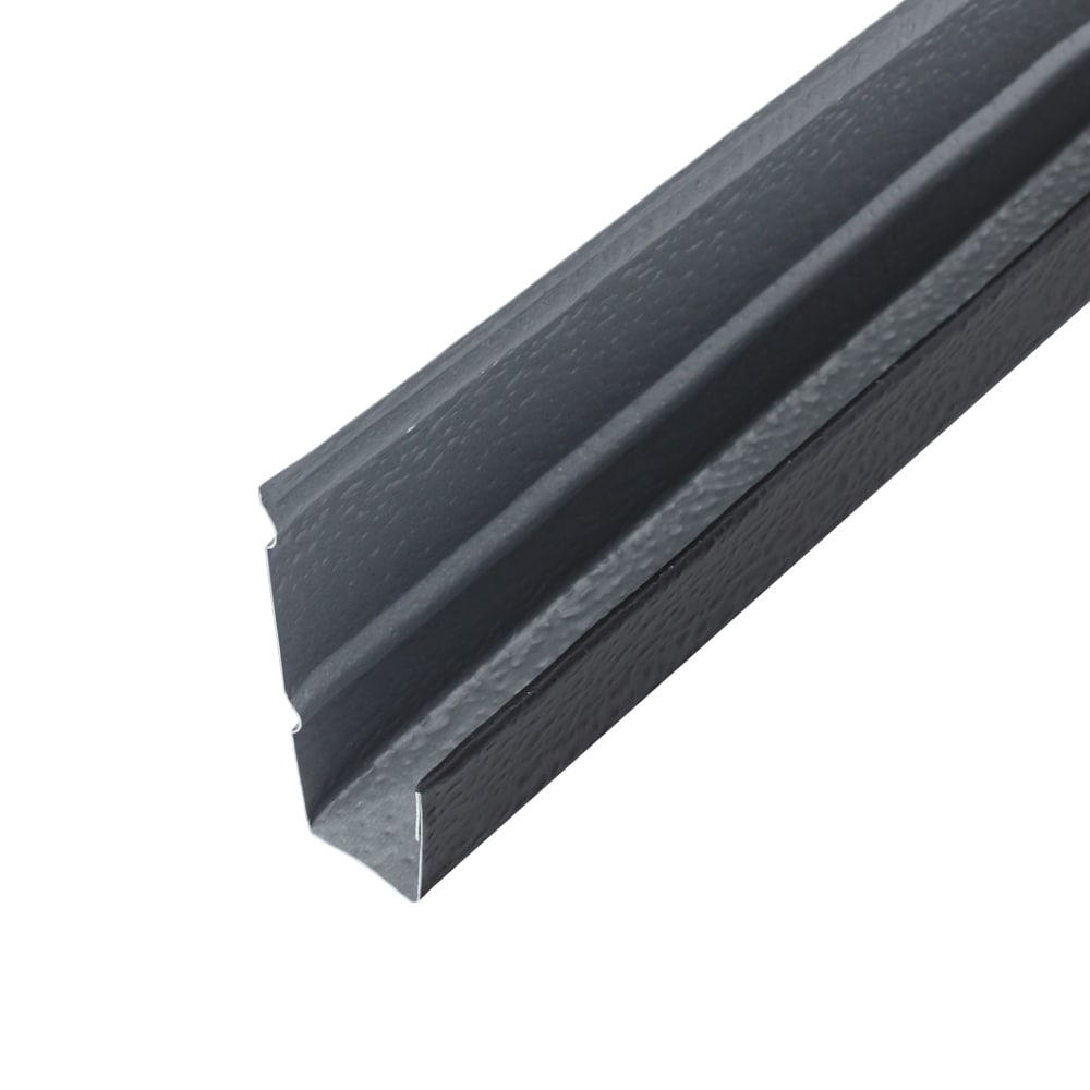 EDCO ArrowLine 2.625-in x 10-ft Black/Obsidian Galvanized steel Drip Edge