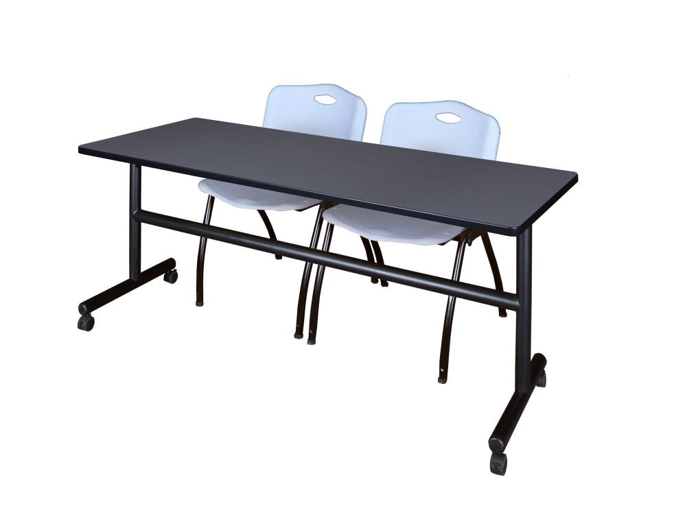 Regency MKFT7224GY47GY Training Gray 4-Person Training Table (72-in W x 29-in H)