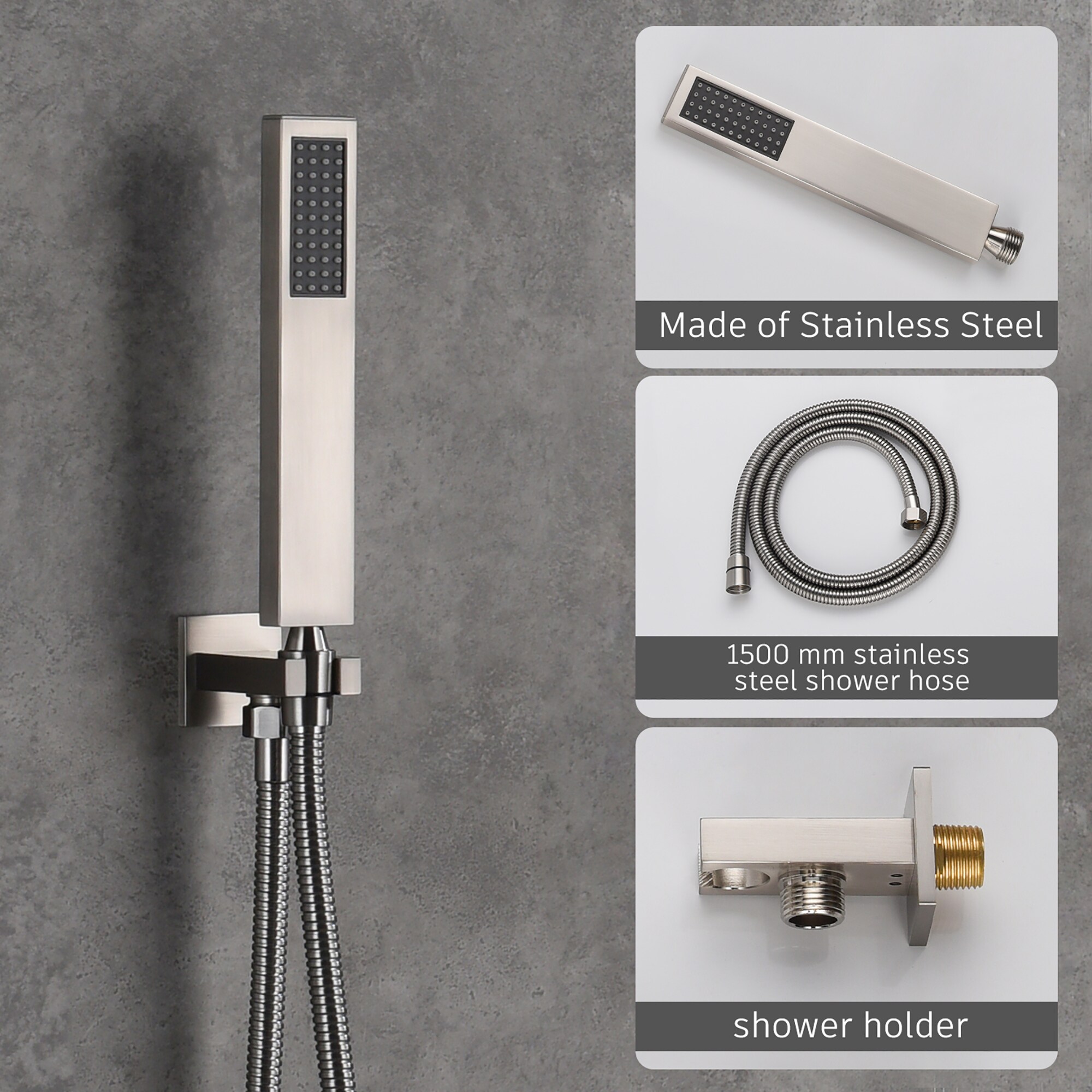 CASAINC M6066-A-10-BN Showerhead-Bar-Panels - View #7