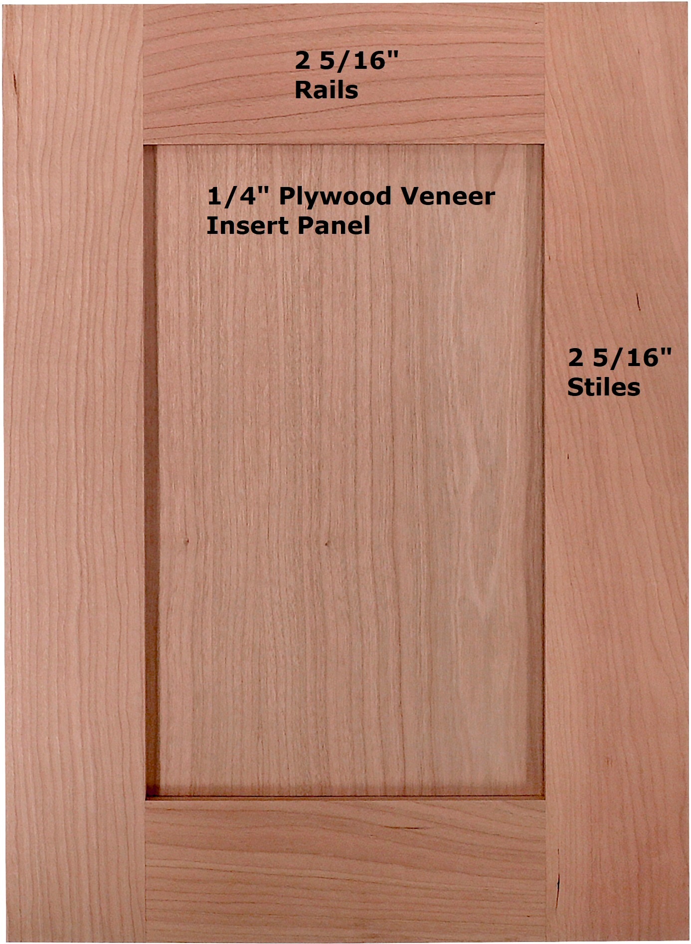Shaker Cabinet Door 9.99 per Sq Ft, Plus Shipping, Unpainted, Any Size,  Made to Order 