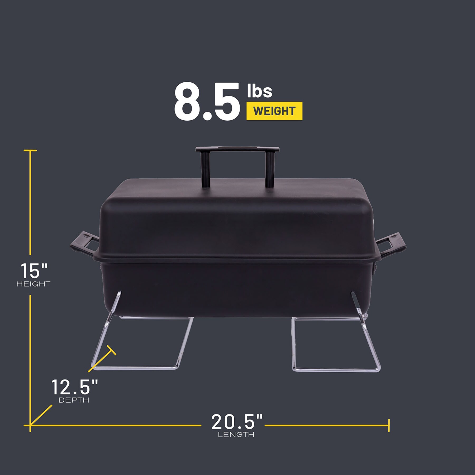 Char Broil 187 Sq in Black Portable Liquid Propane Grill at Lowes