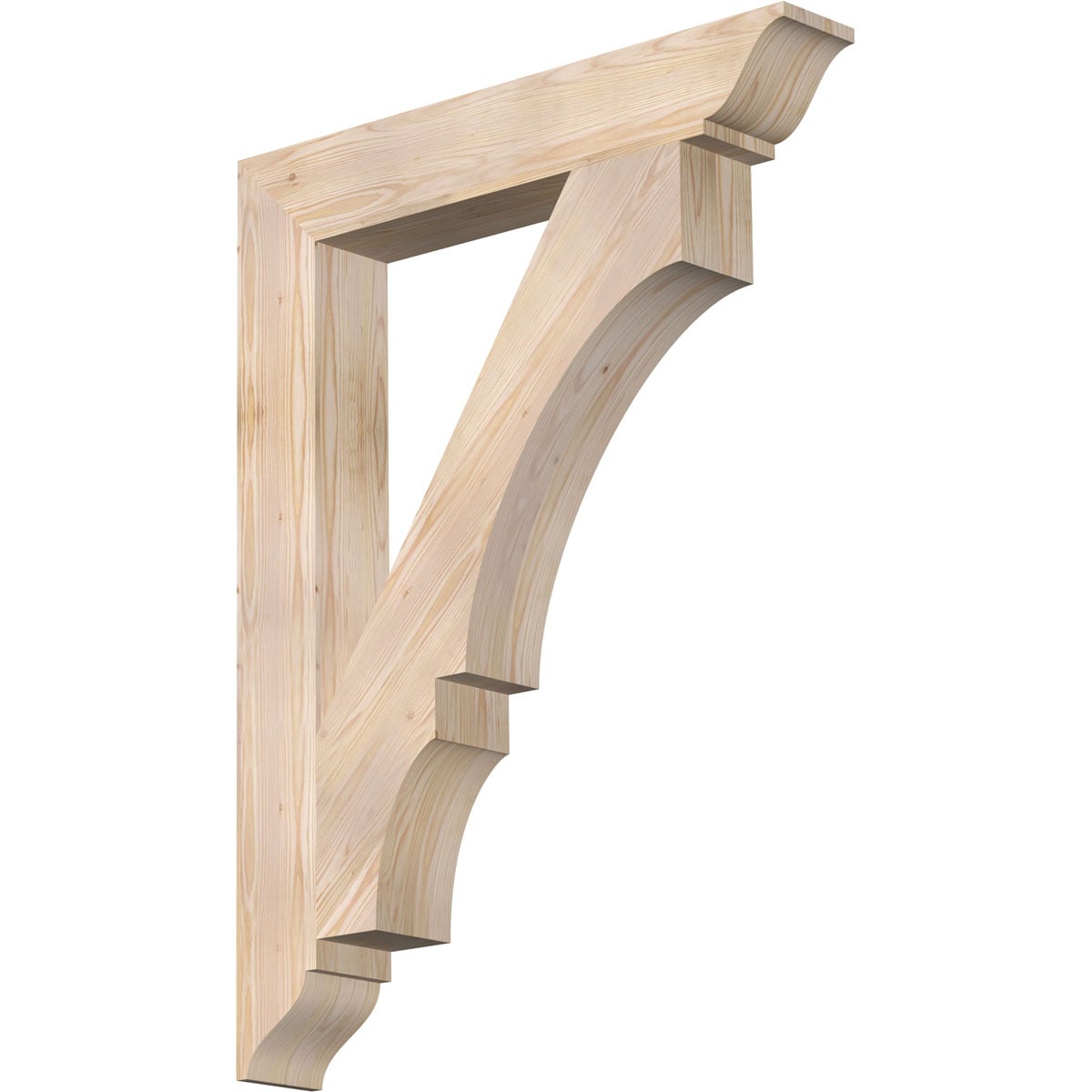 Ekena Millwork BKT06X36X48BOA01SDF Balboa traditional smooth 5-1/2-in x 36-in x 48-in Douglas fir Brown Wood Standard bracket