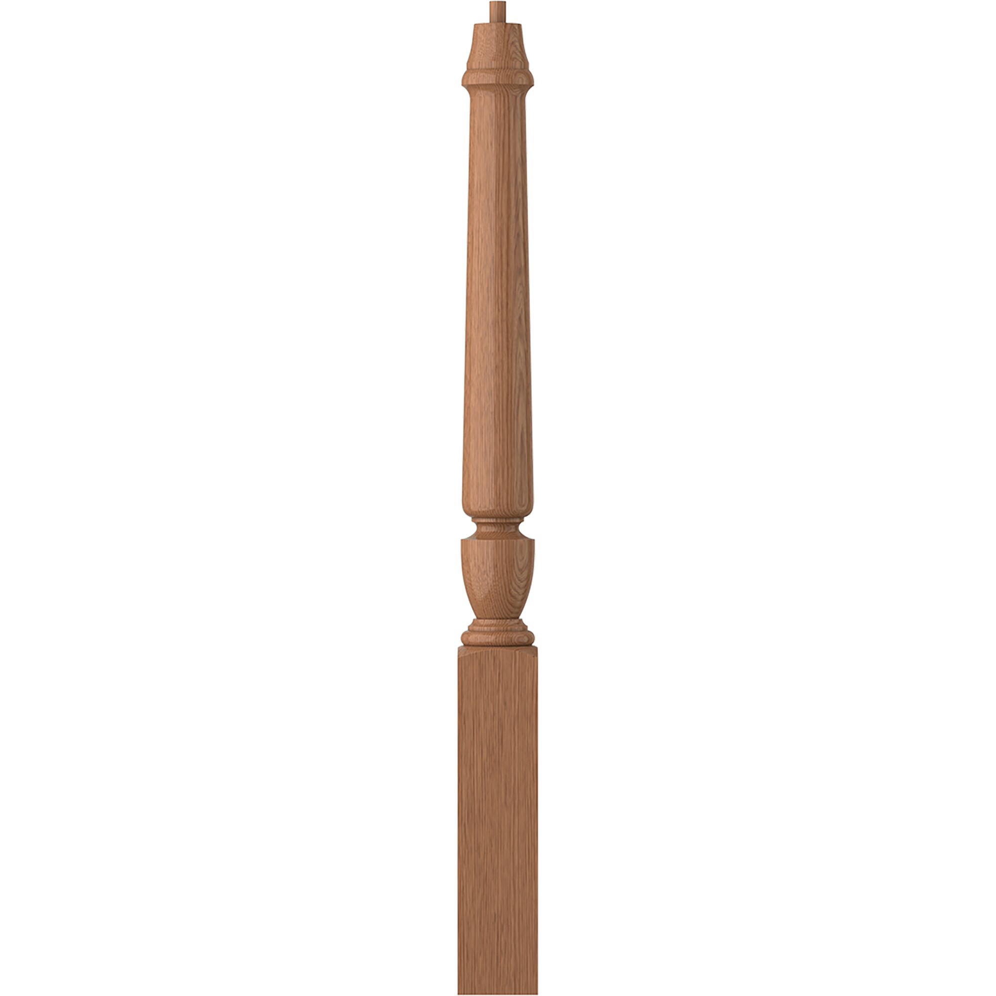 L.J. Smith Stair Systems LJP-3010-WO Regent 3.5-in x 43-in Unfinished White oak Starting Stair Newel Post