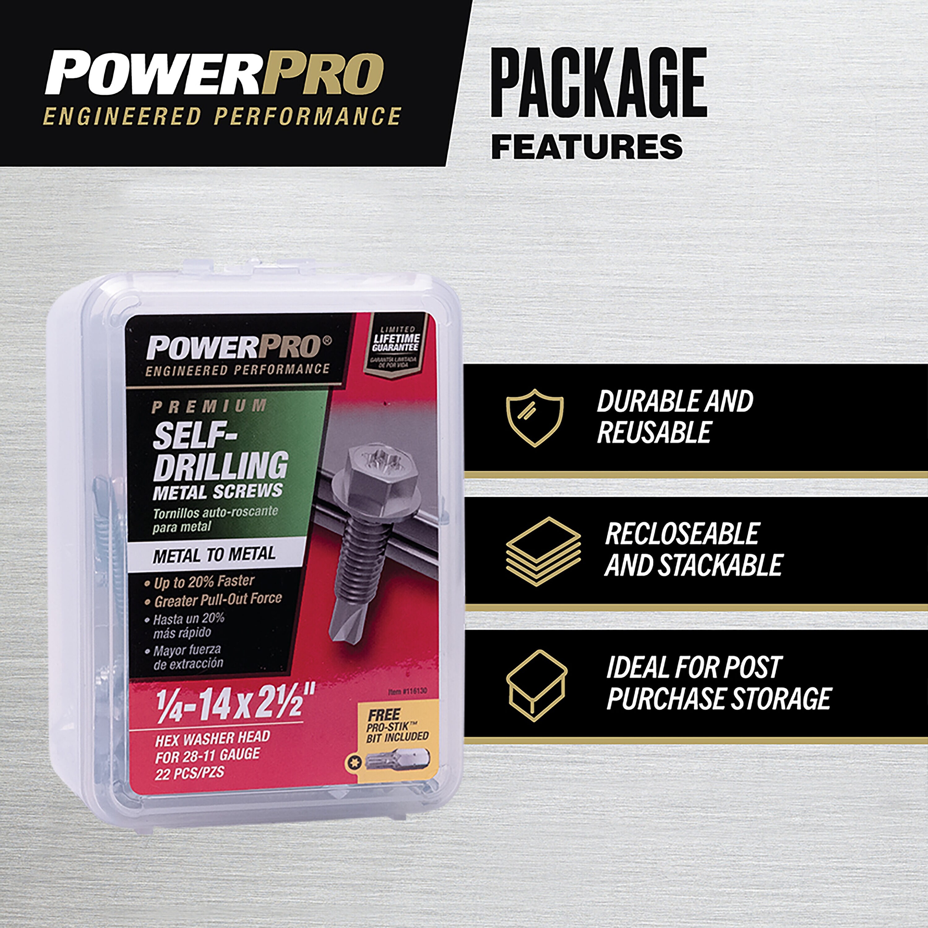 Power Pro 116130 Cement-Board-Screws - View #5