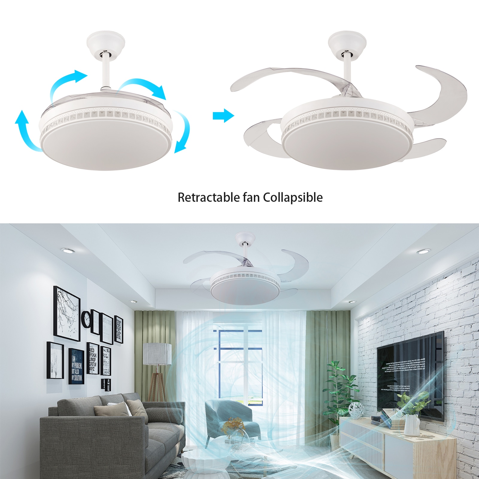 Oukaning HG-HCXLST-4227-US Ceiling-Fans - View #2