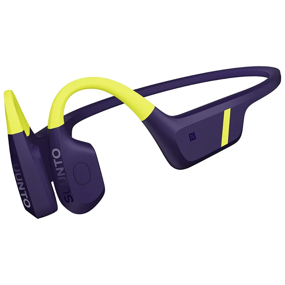 Suunto  AQUA Waterproof Open-Ear Swimming Bone Conduction Bluetooth Headphones with Built in MP3 Player - Lime Blue