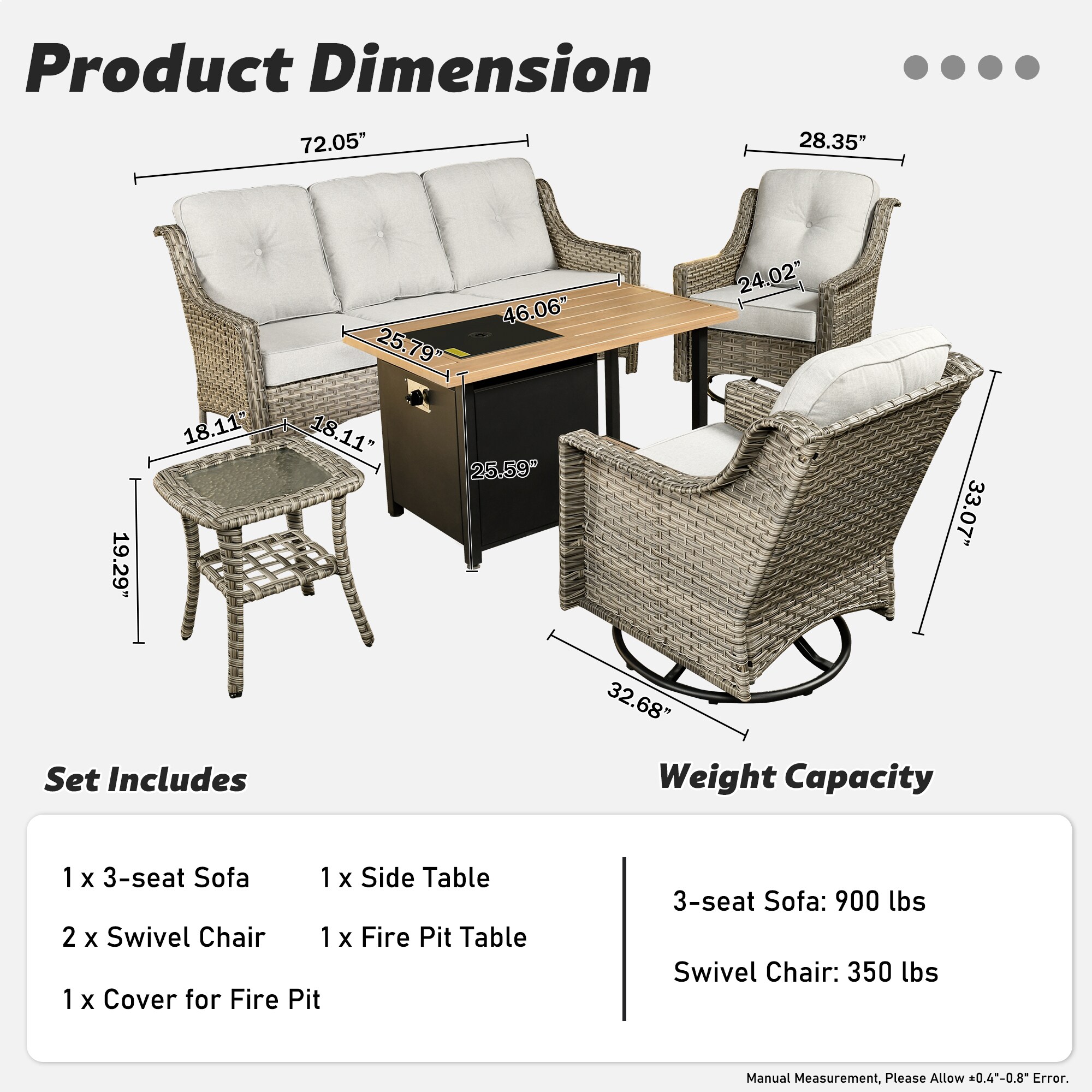 Ovios RFP11PD4-4Y Patio-Conversation-Sets - View #7