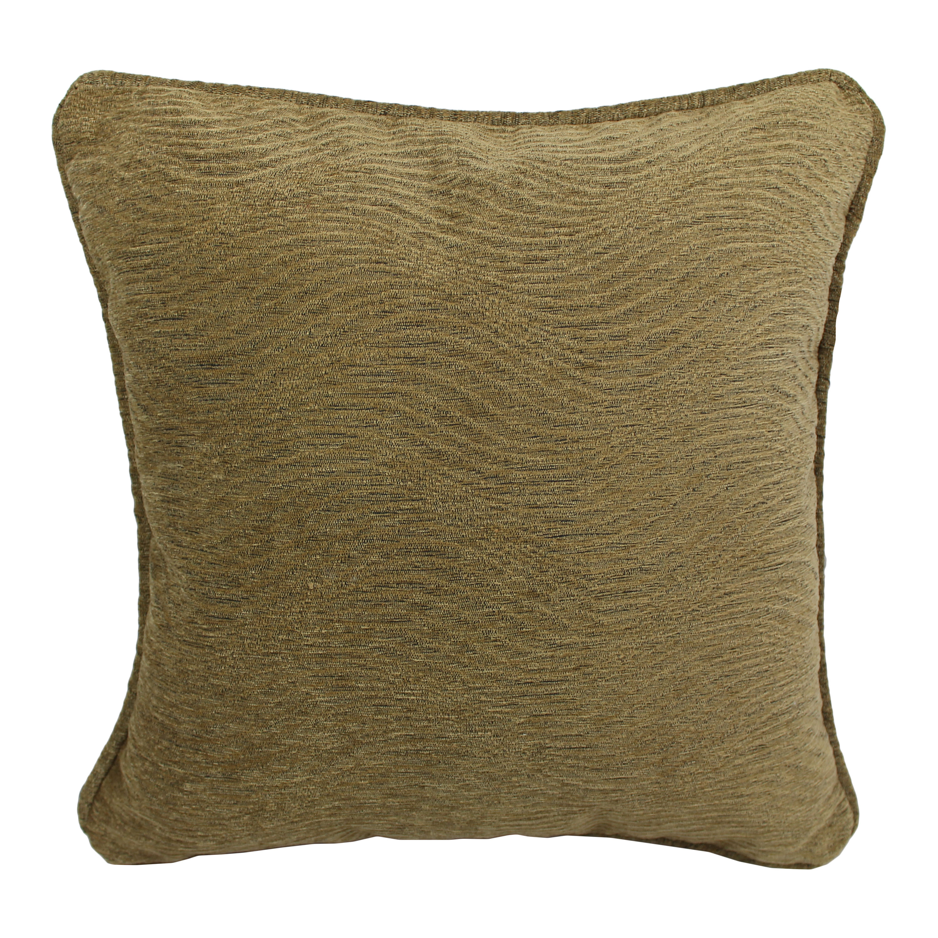 Blazing Needles 9810-CD-S1-JCH-09 18-in x 18-in Champagne Square Indoor Decorative Pillow