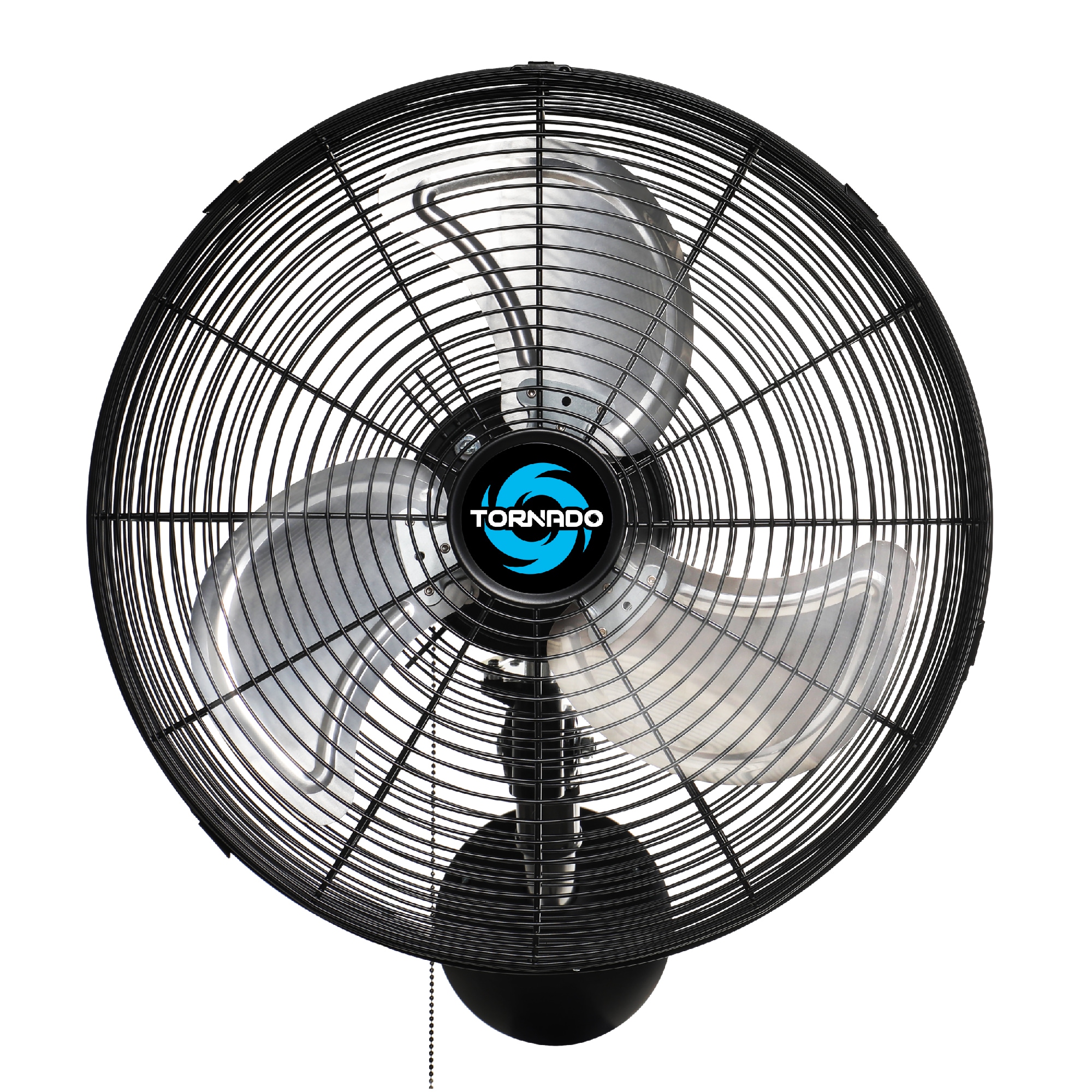 Tornado Fans Wall Fan 16-Inches Plug-In Oscillation Indoor Black Wall Mounted Fan #HI-FAN-16WMPRO-1P