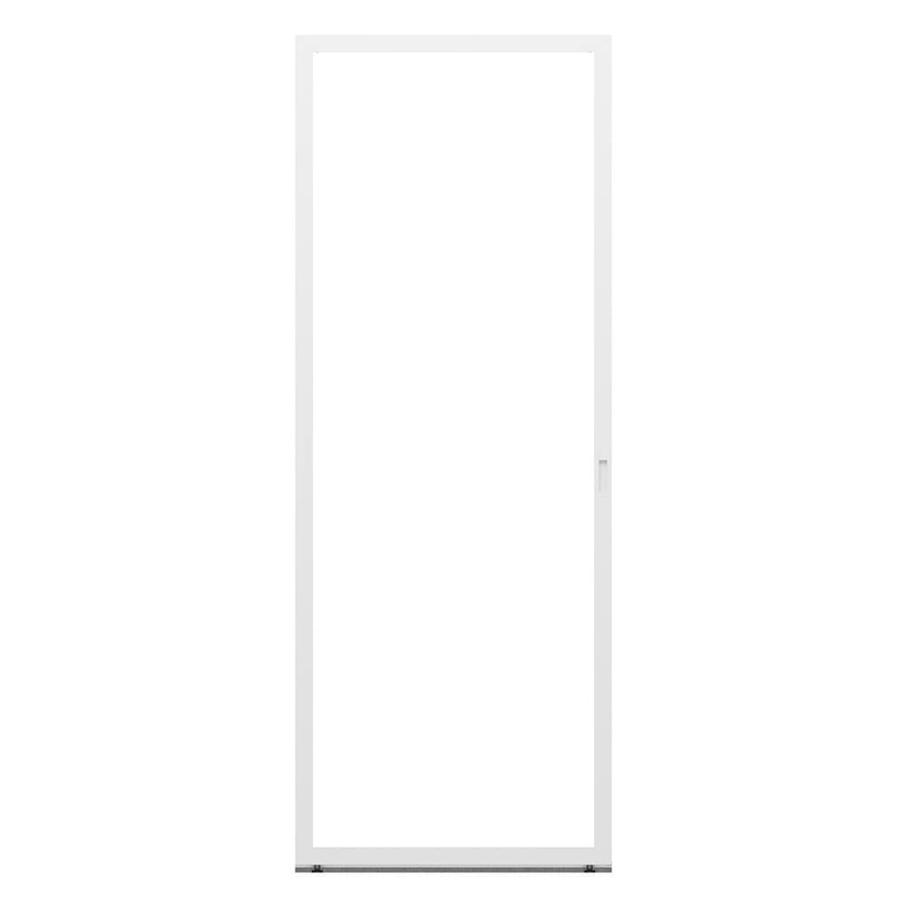 Pella 1000013274 Lifestyle 36-in x 77-in White Aluminum Sliding Single Screen door (Handle Included)