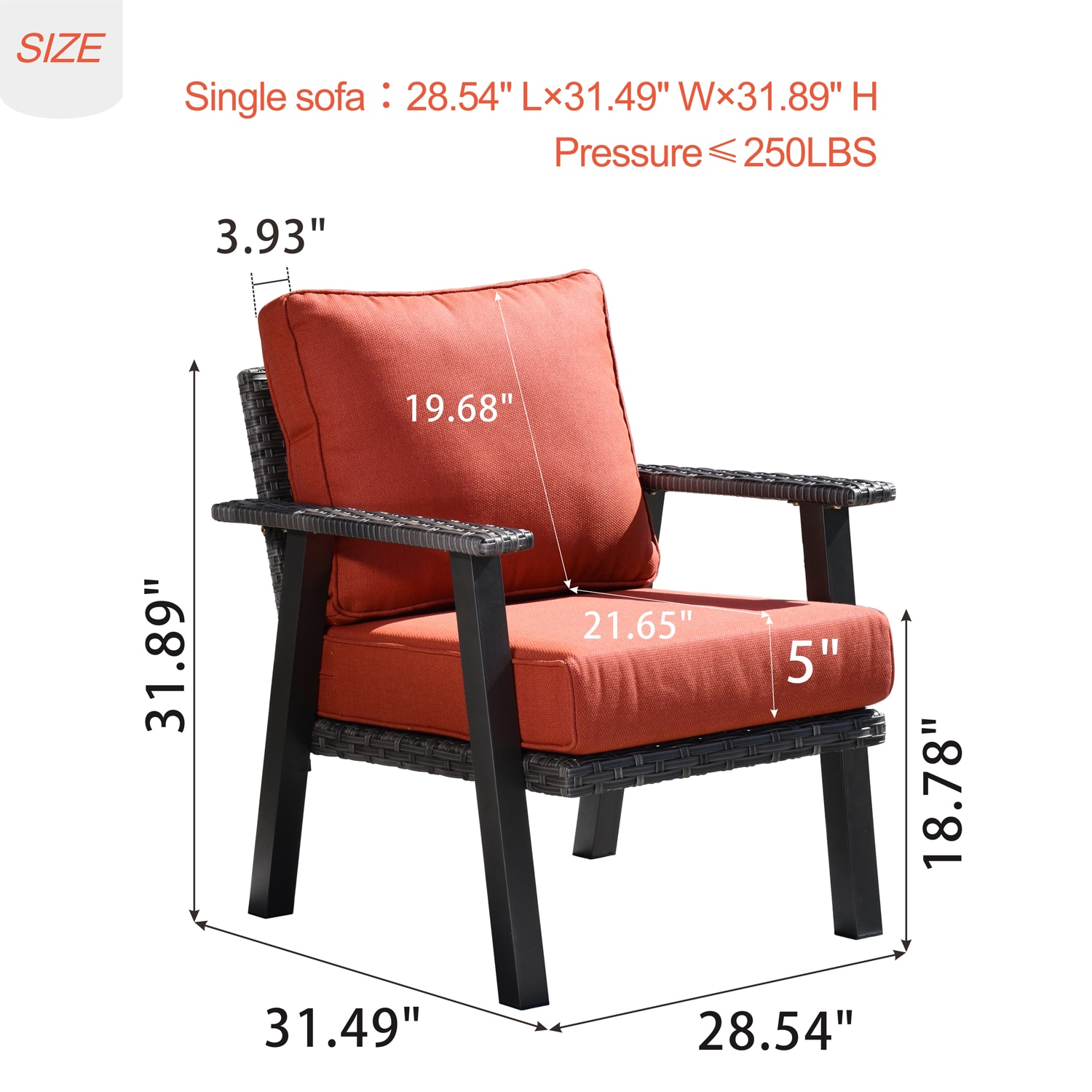 Pouuin SHW80T02A Patio-Chairs - View #7