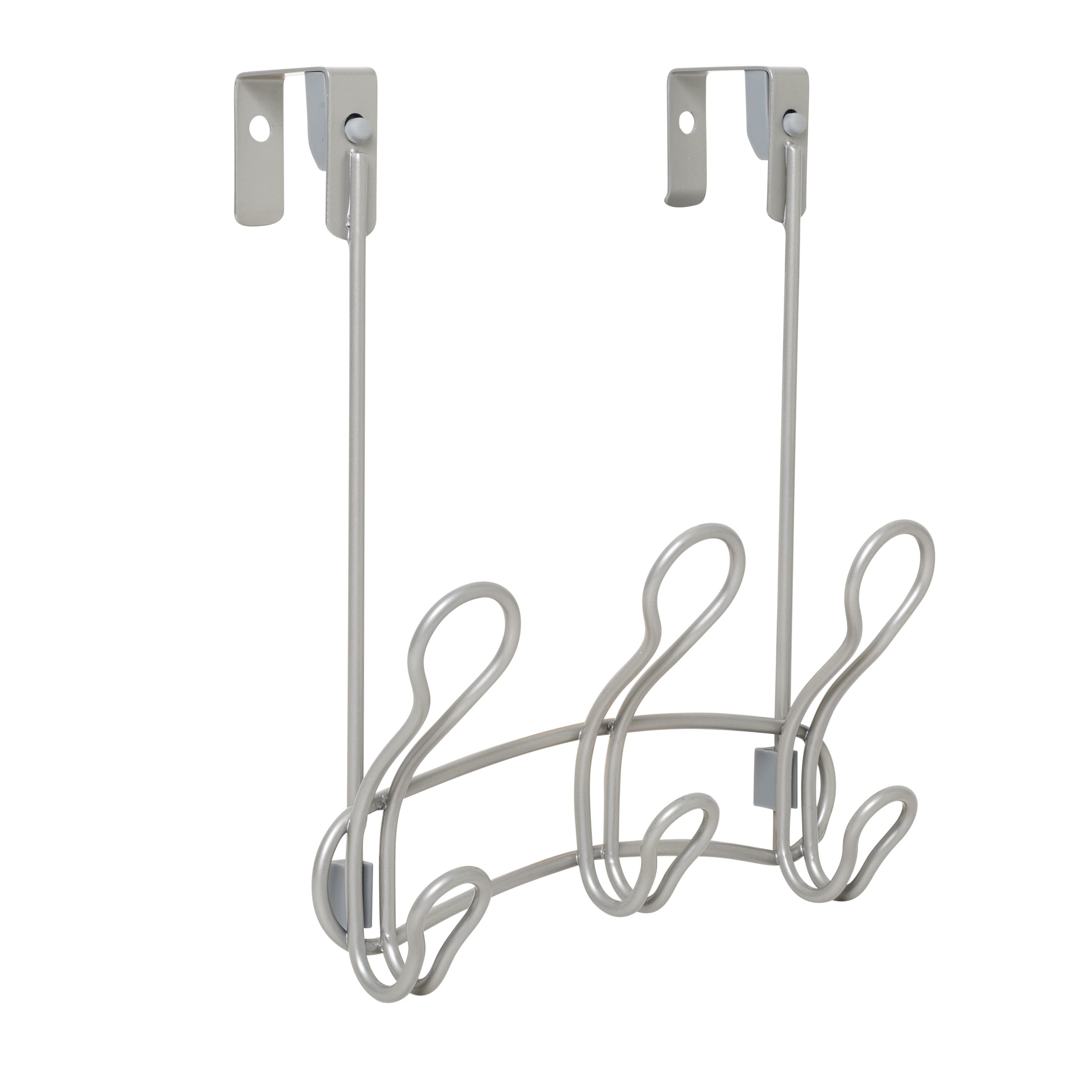 Mainstays, Single Satin Nickel Hooks, 2 Pack, Mounting Hardware Included,  10 lb Working Limit