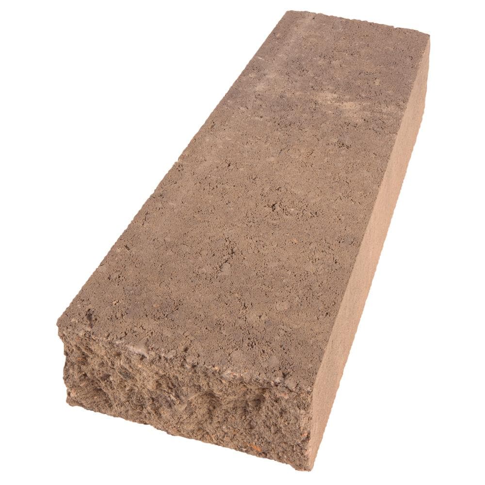 Pavestone 79978.TWBL 2-in H x 4.29-in L x 9-in D Timberwood Blend/Hard Split Face Concrete Retaining wall cap