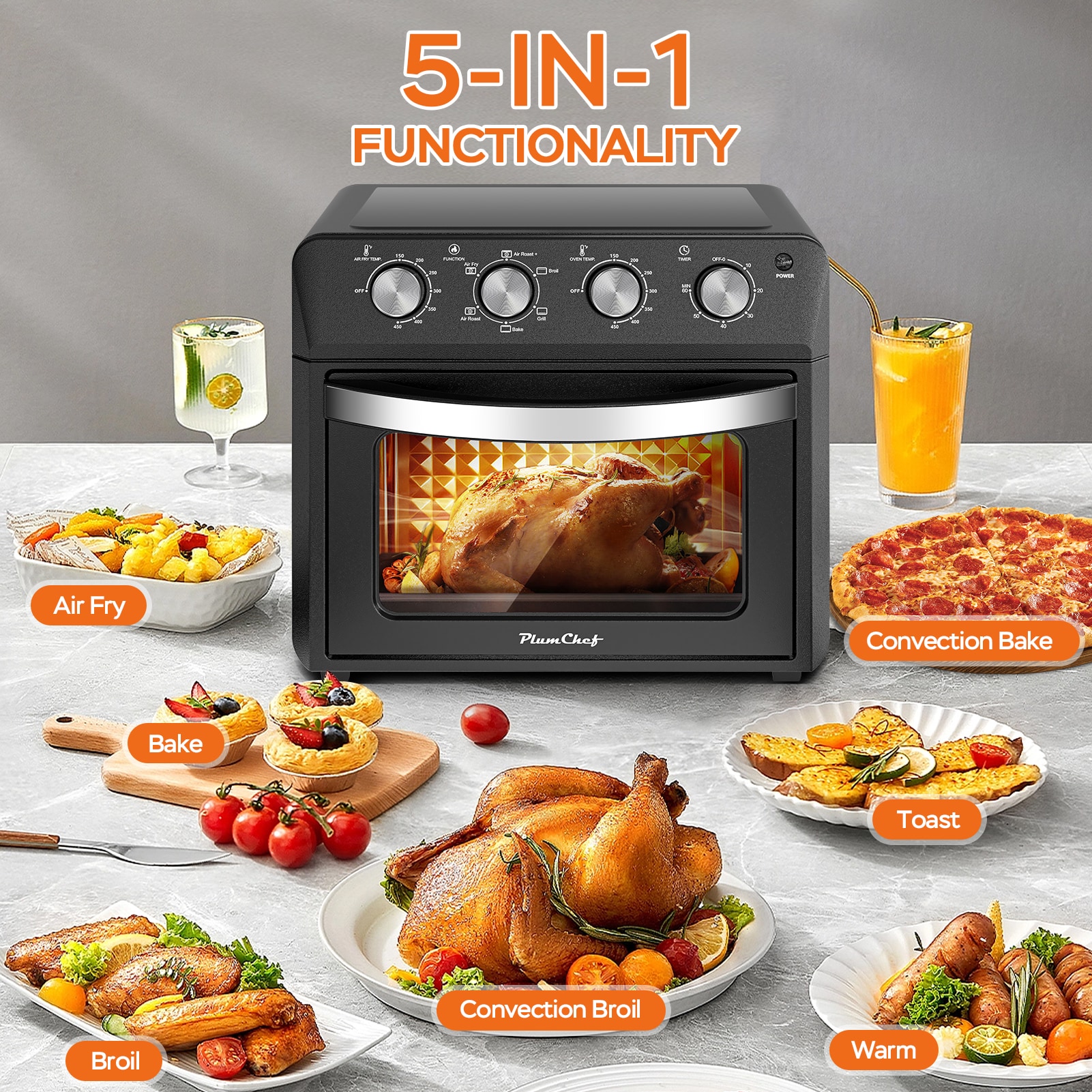 Elite Gourmet CLF-P415296 Countertop-Toaster-Ovens - View #11