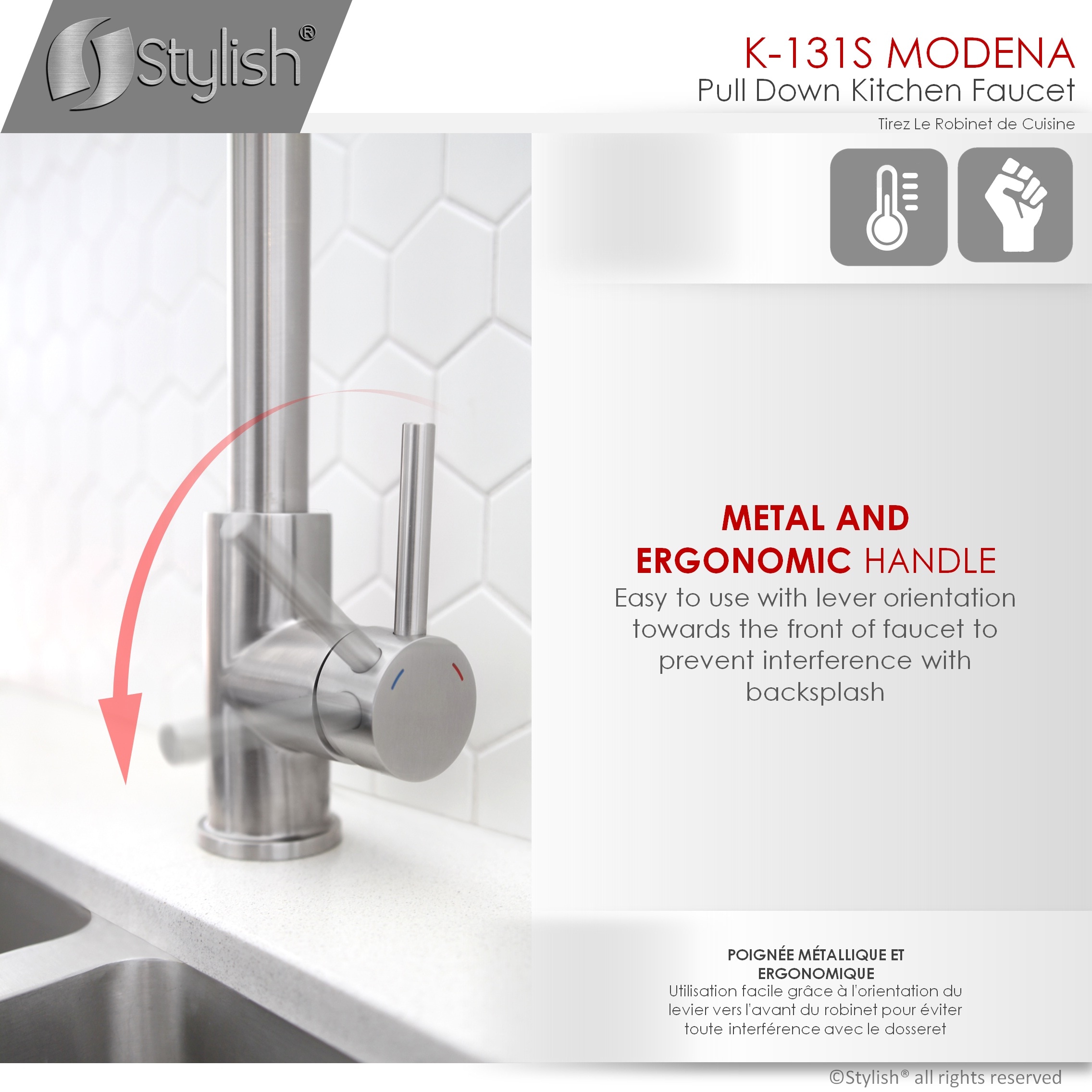 Stylish K-131S Kitchen-Faucets - View #7
