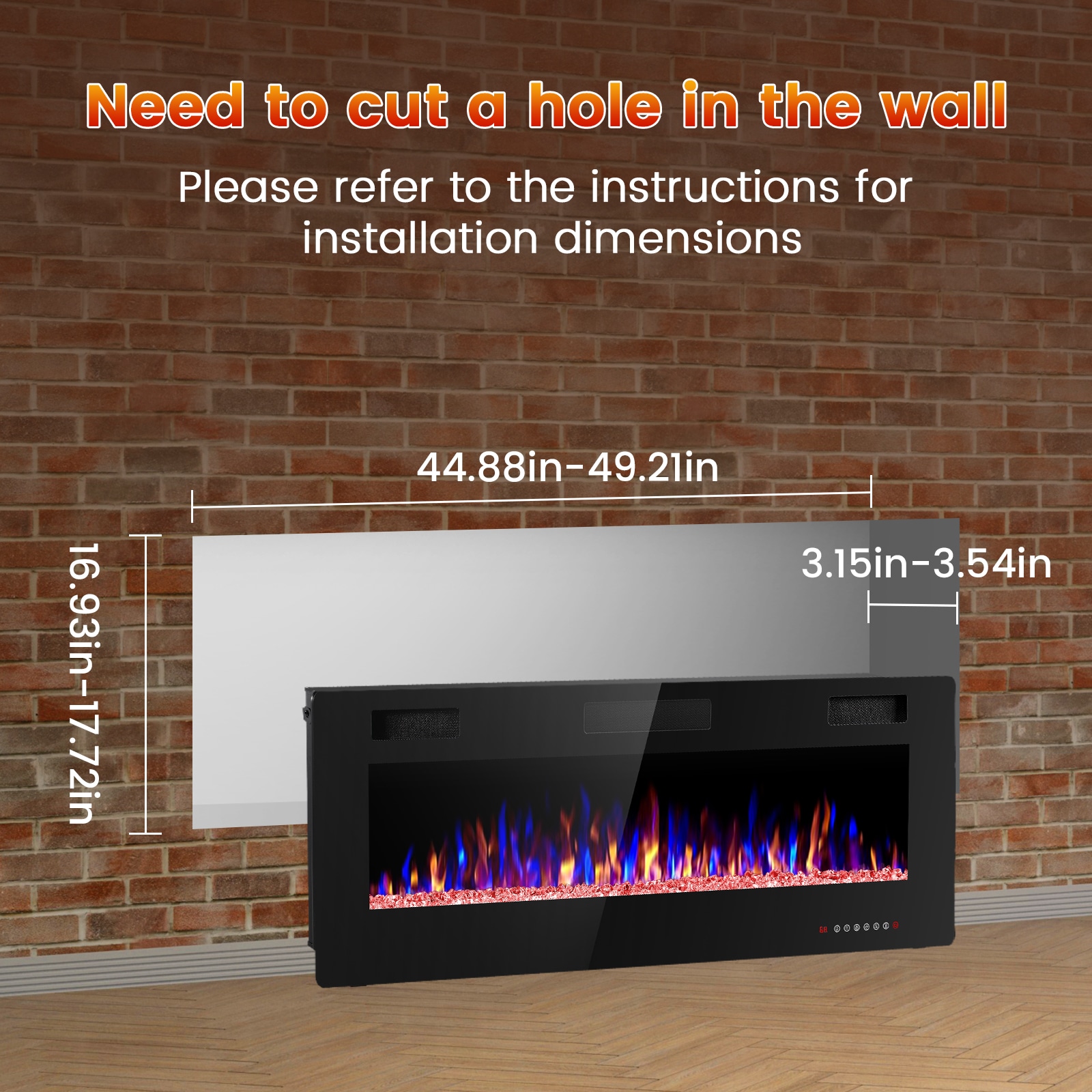 COWSAR LSFPC3-50 Electric-Fireplaces - View #6
