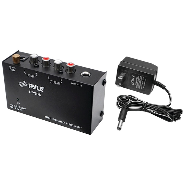 Pyle Pro Ultra-Compact Black Phono Turntable Preamp - Converts Phono  Signals to Line Level Signals - Portable - Ideal for Magnetic Pickups in  the Turntables & Accessories department at