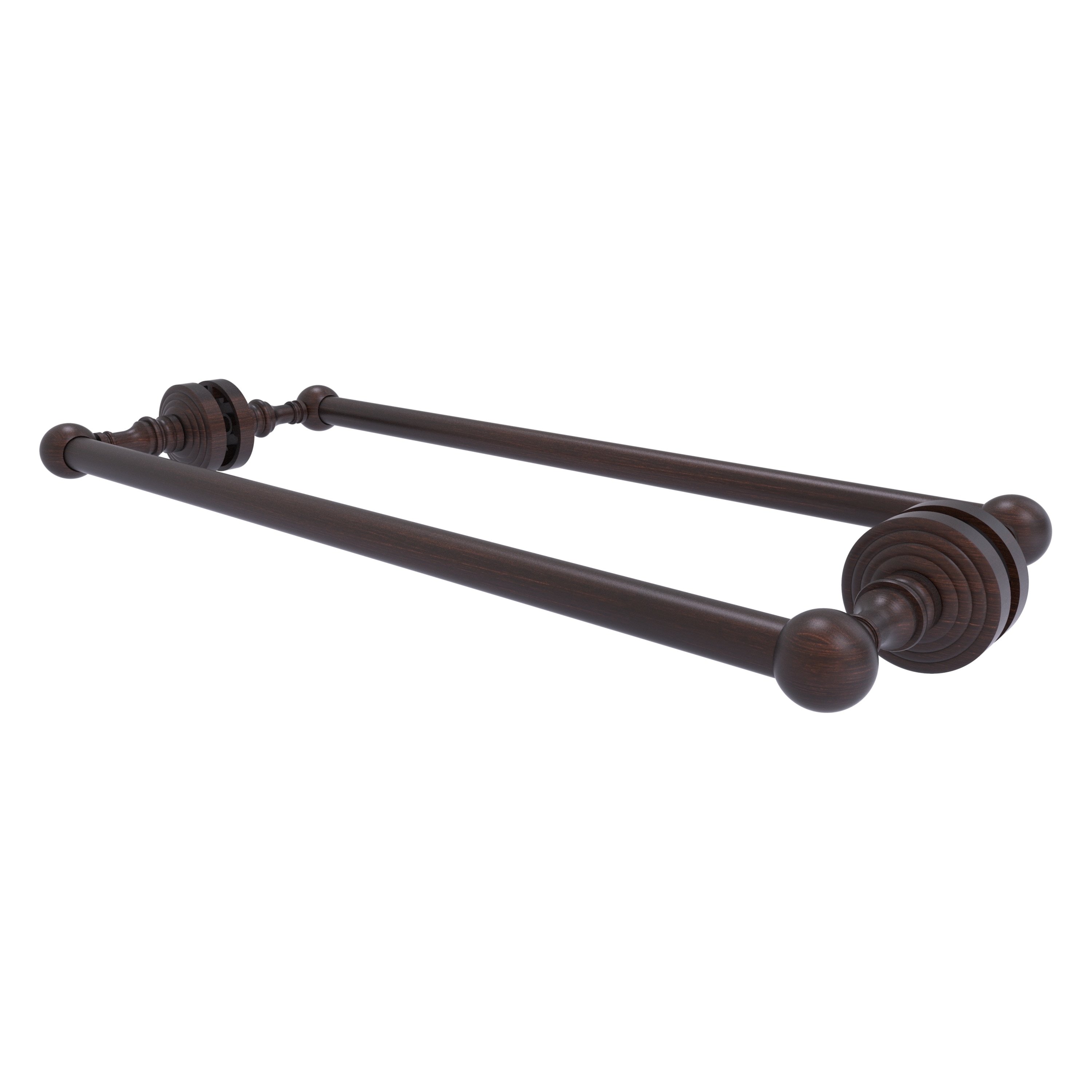 Allied Brass WP-41-BB-18-VB Waverly Place 18-in double Venetian Bronze Wall mount Double Towel Bar