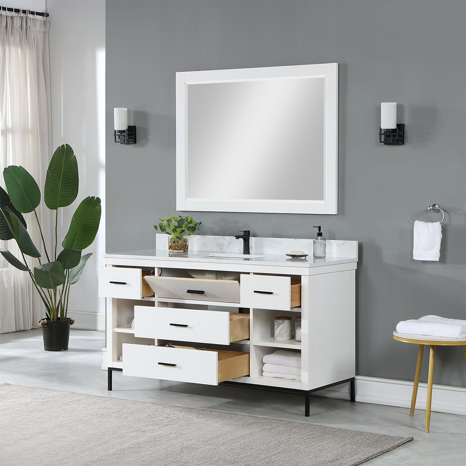 Altair 545060S-WH-AW Bath-Vanity-Combo - View #7