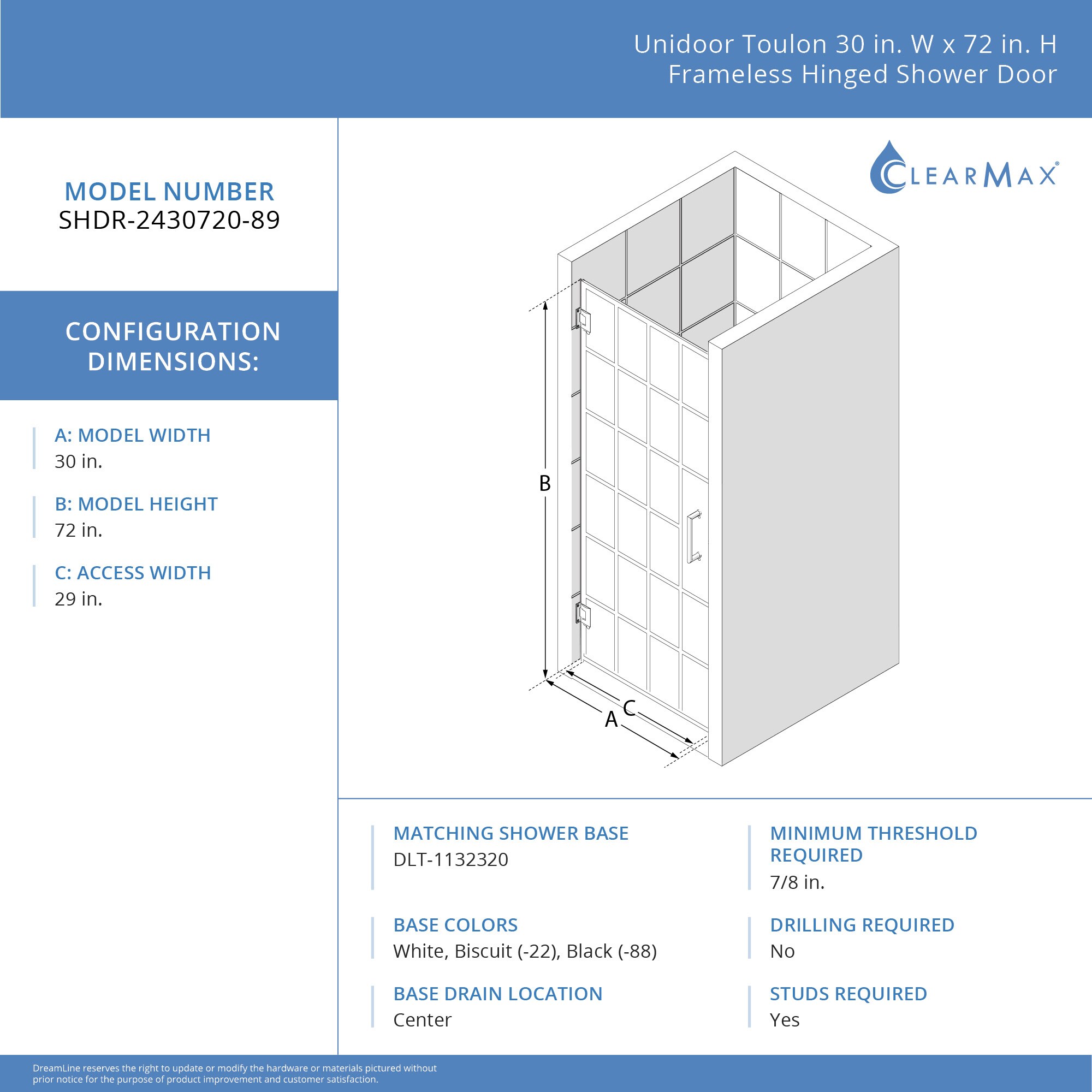 DreamLine SHDR-2430720-89 Shower-Doors - View #6