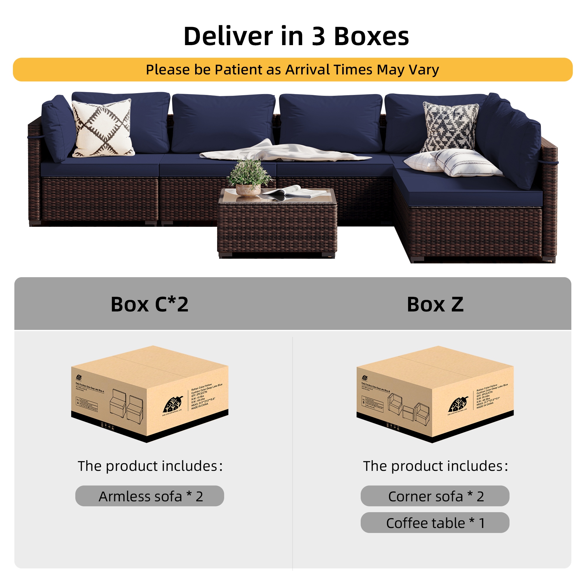 Patio Watcher RT-OD6-B-BEIGE Patio-Conversation-Sets - View #10