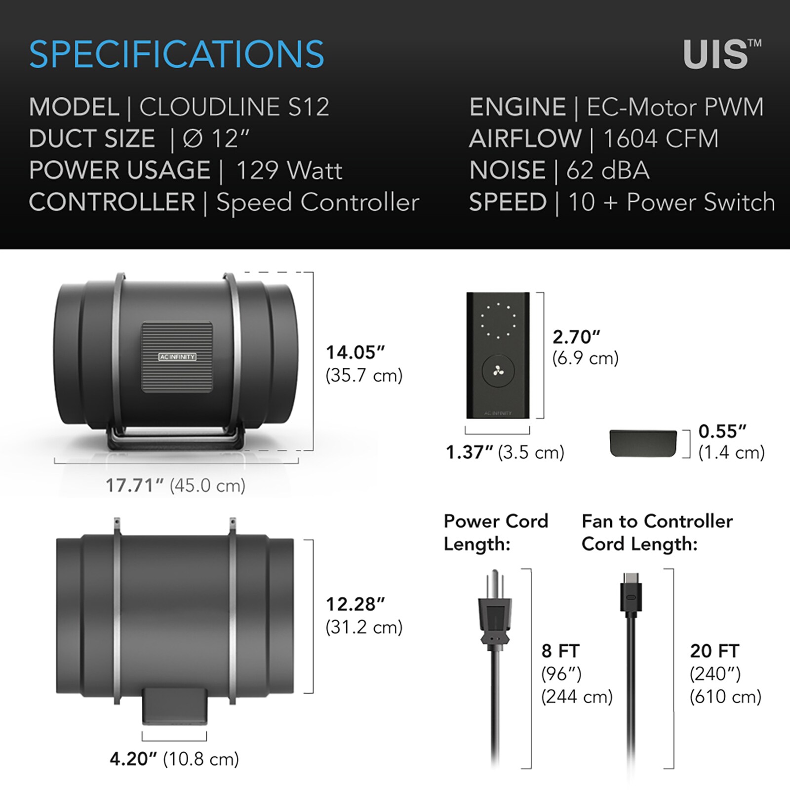 AC Infinity AI-CLS12 Duct-Fans - View #6