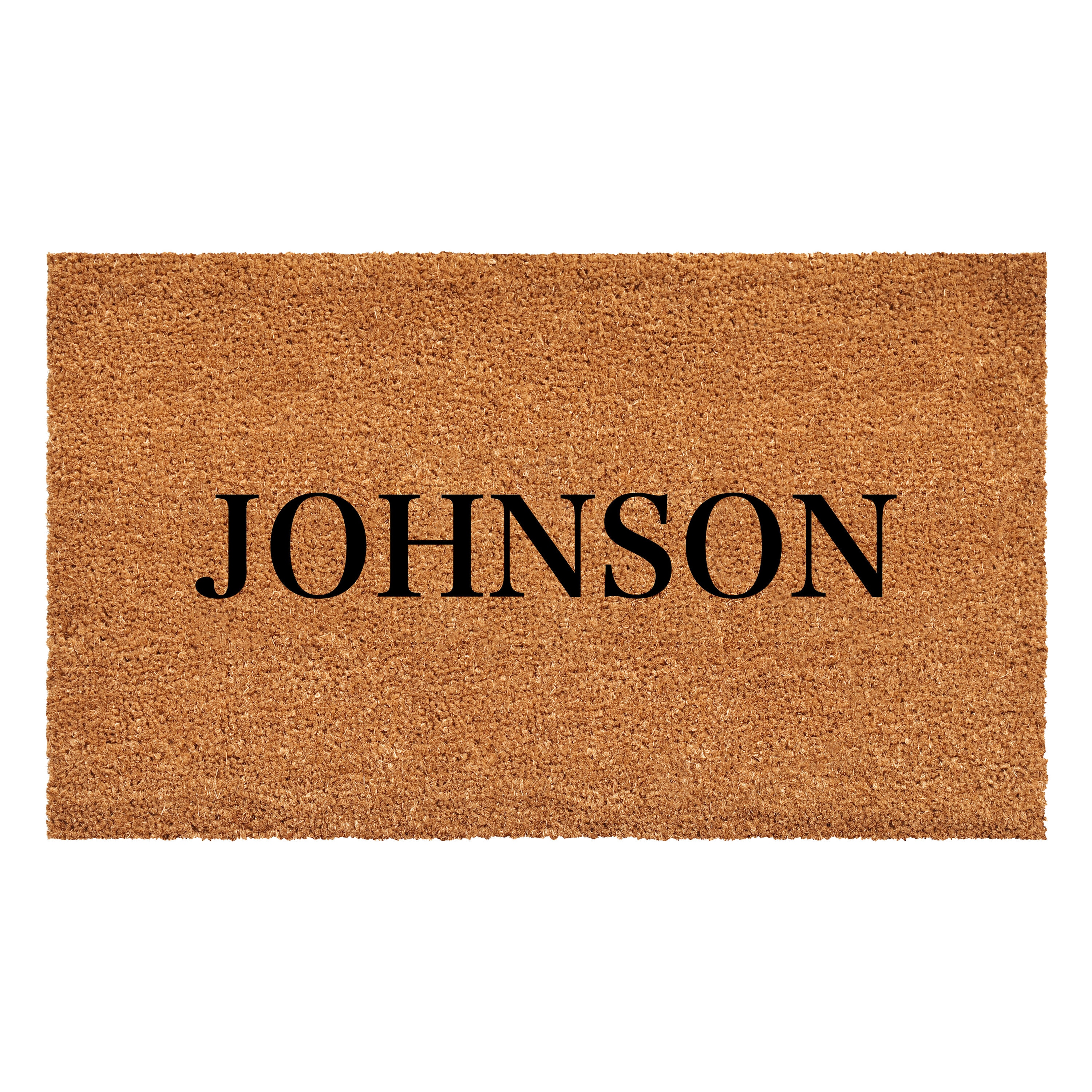 Callowaymills 111352436 2-ft x 3-ft Natural, Black Coir/Vinyl Rectangular Indoor or outdoor Decorative Door mat