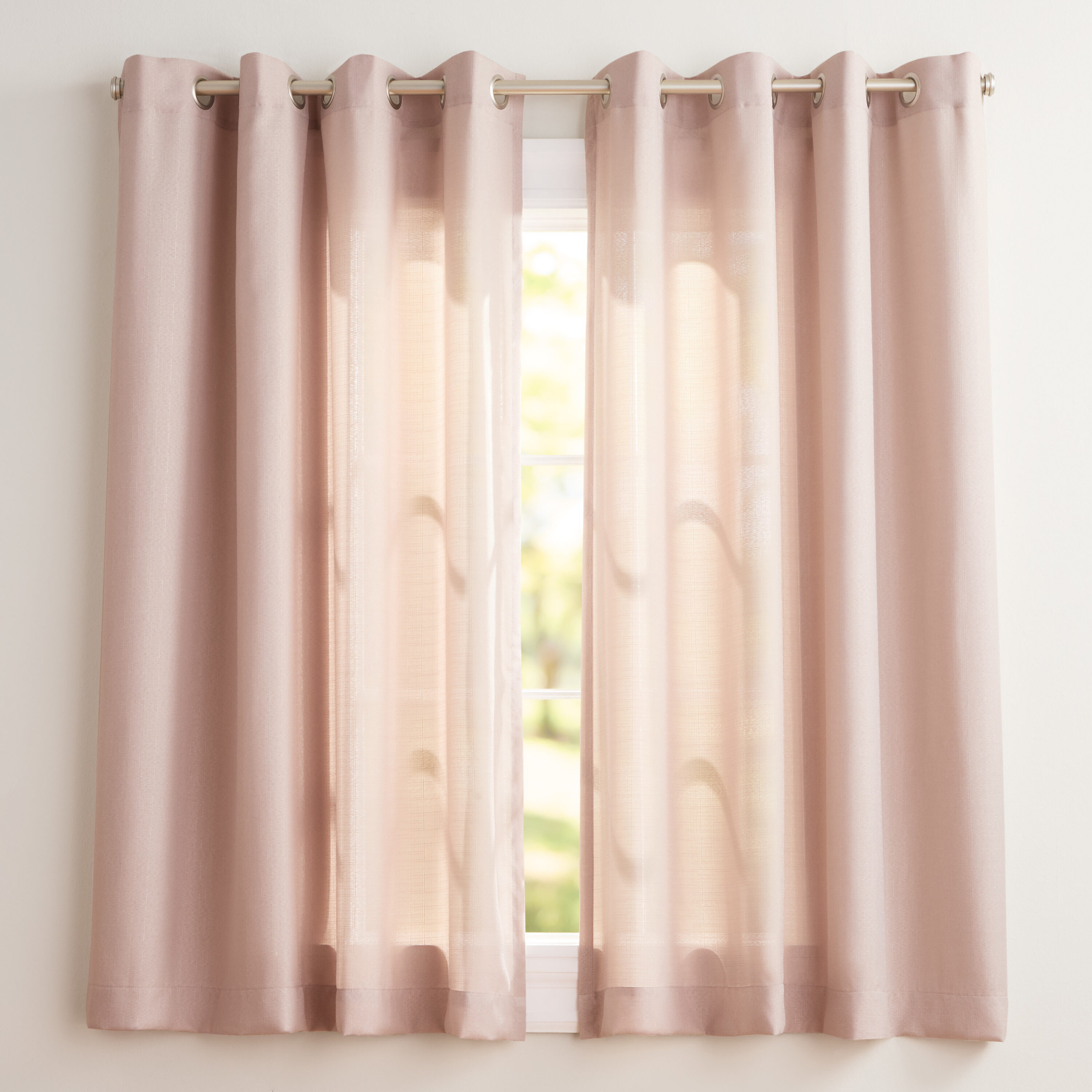 Exclusive Home EH8181-09 2-63G 63-in Blush Light filtering Grommet Curtain panel pair