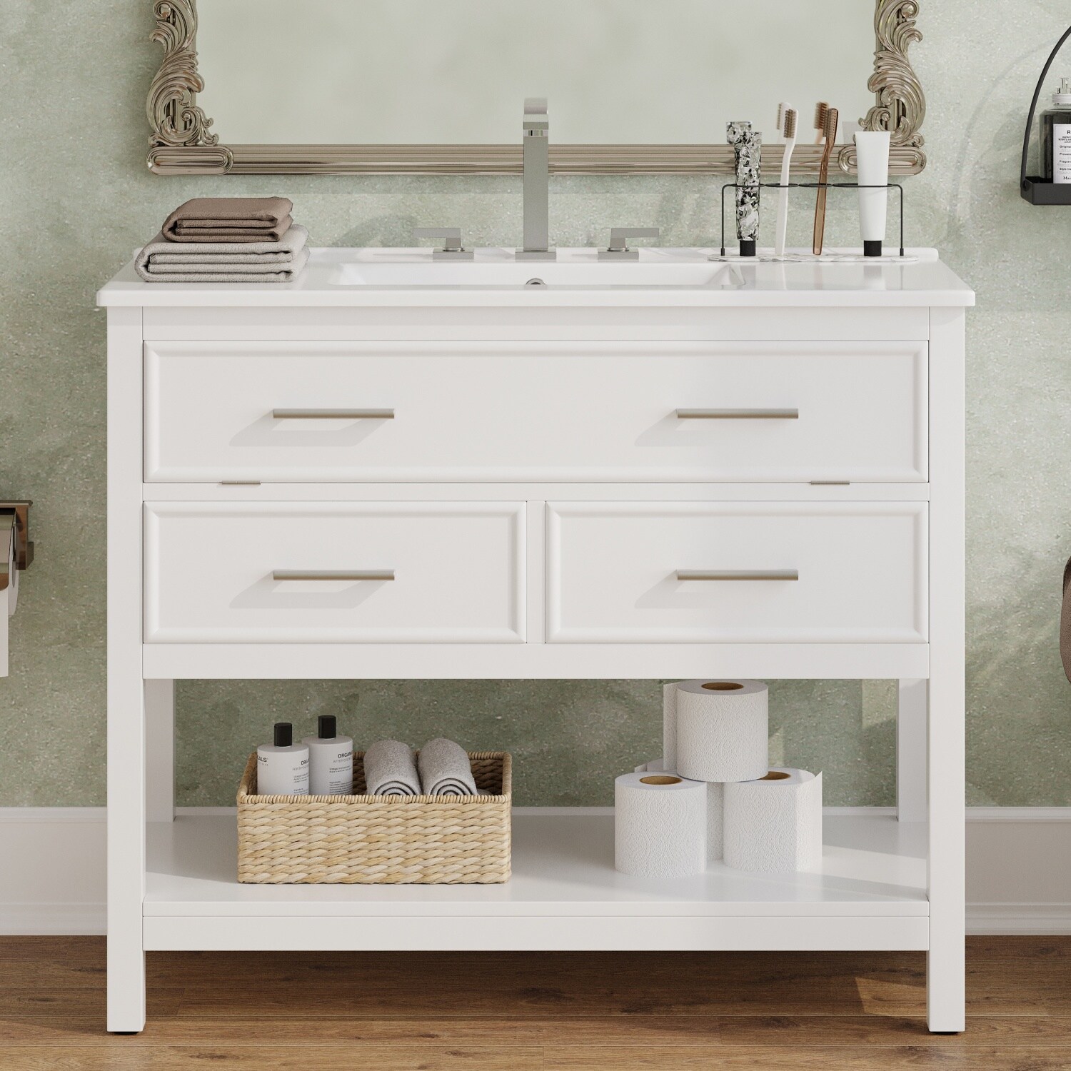 Vanityfus VF-NE-8908W Bath-Vanity-Combo - View #2