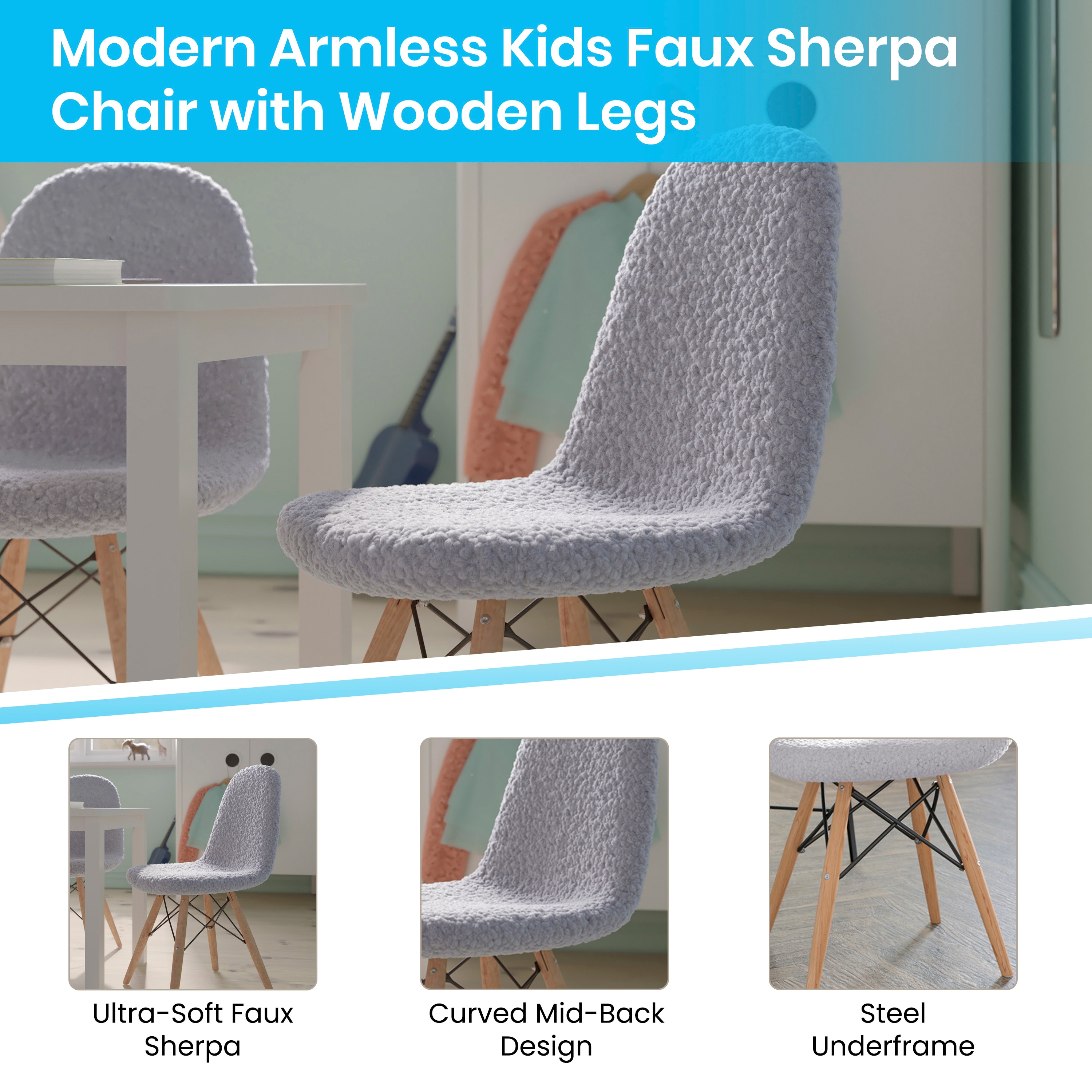 Merrick Lane 840196350813 Kids-Chairs - View #3