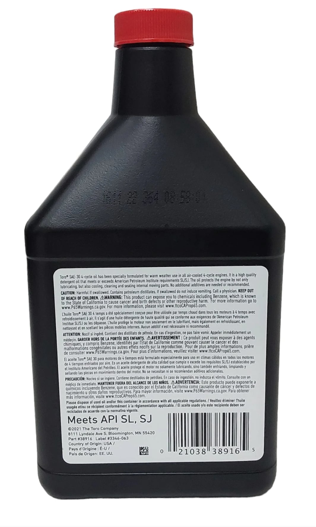 Toro 38916A Engine-Oil - View #3