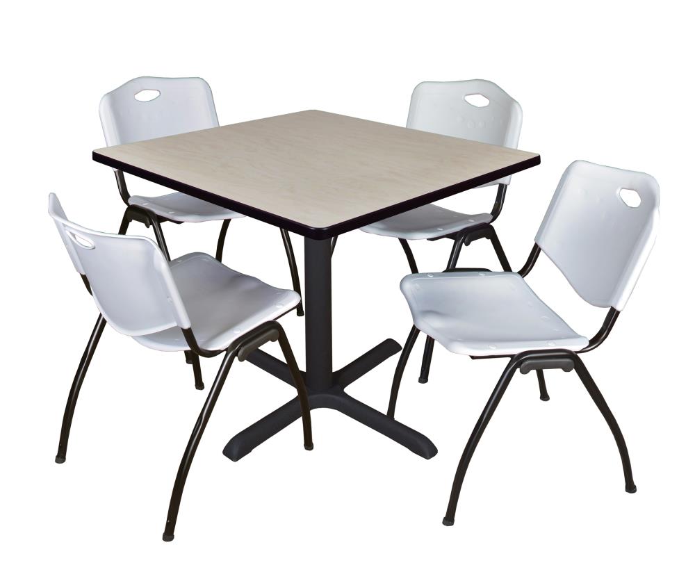 Regency TB4242PL47GY Breakroom Off-white 4-Person Training Table (42-in W x 29-in H)