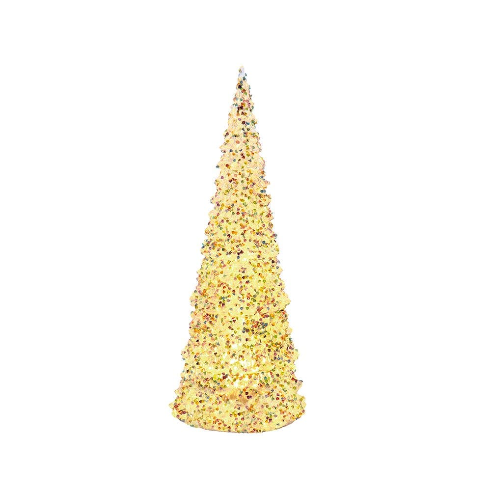 13-Inch Battery Operated Lighted LED Iridescent Tabletop Christmas Tree