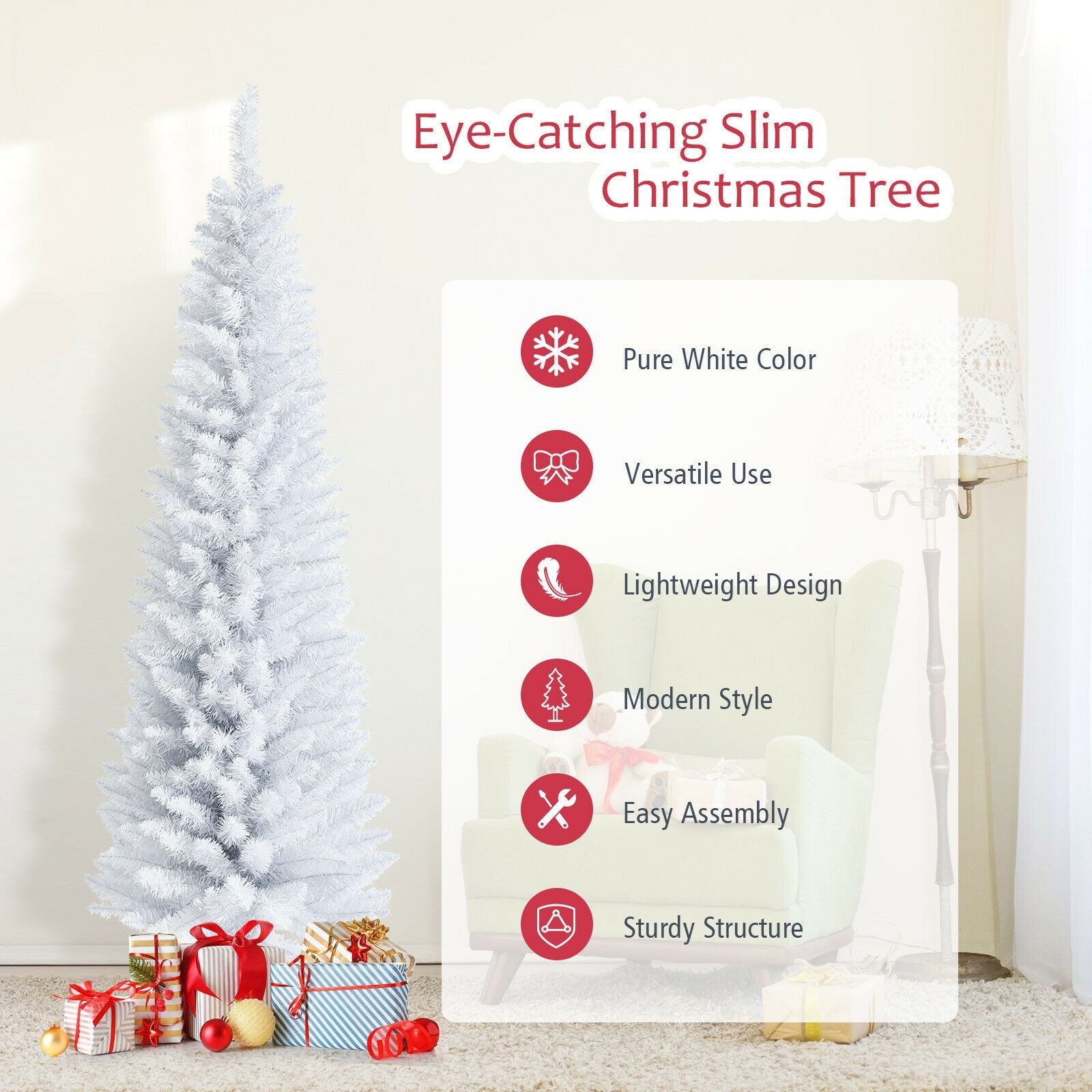 Forclover HYFE-23610 Artificial-Christmas-Trees - View #2