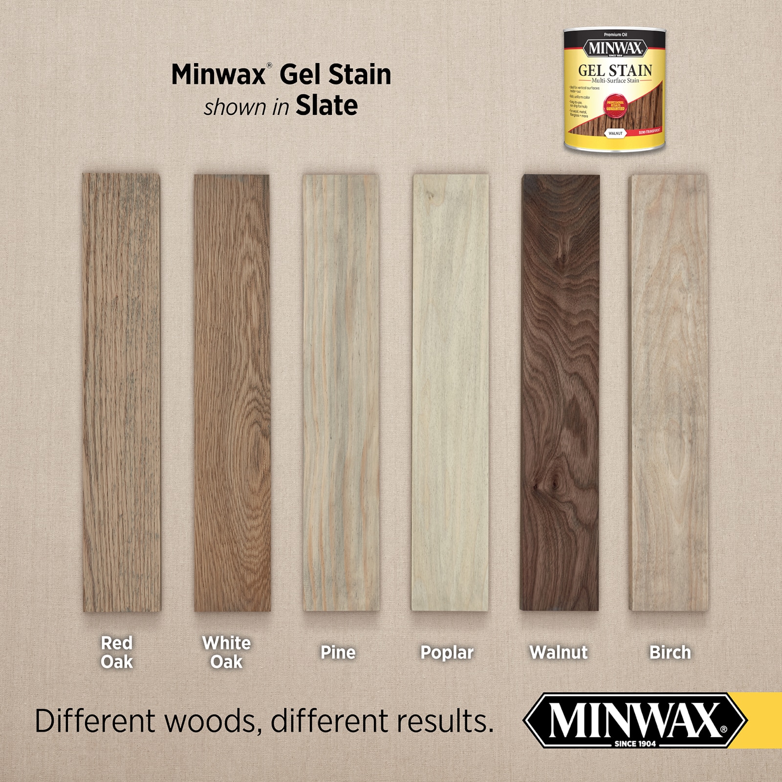 Minwax Gel Stain Oil-Based Slate Semi-Transparent Interior Stain
