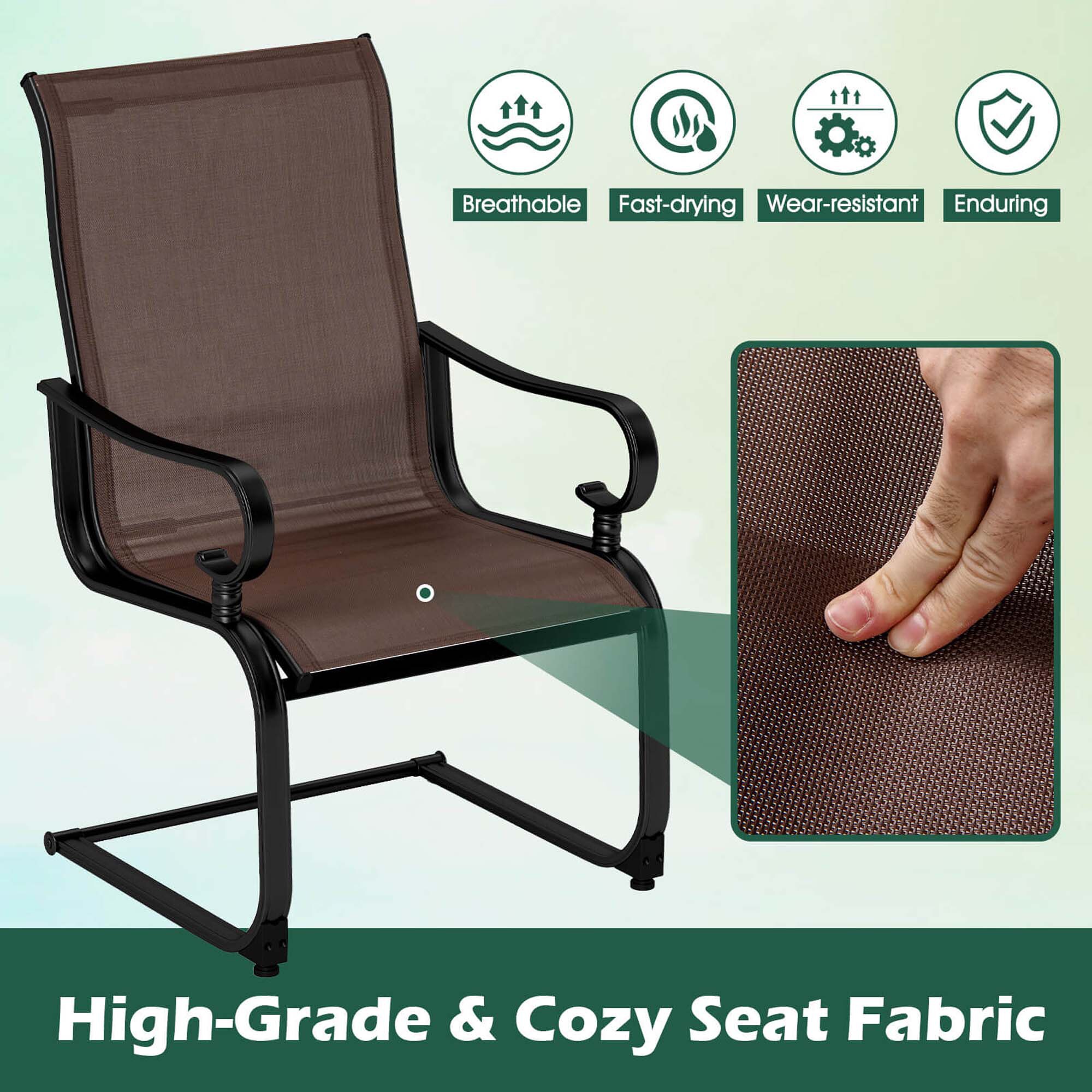 Costway HCST05698 Patio-Chairs - View #5