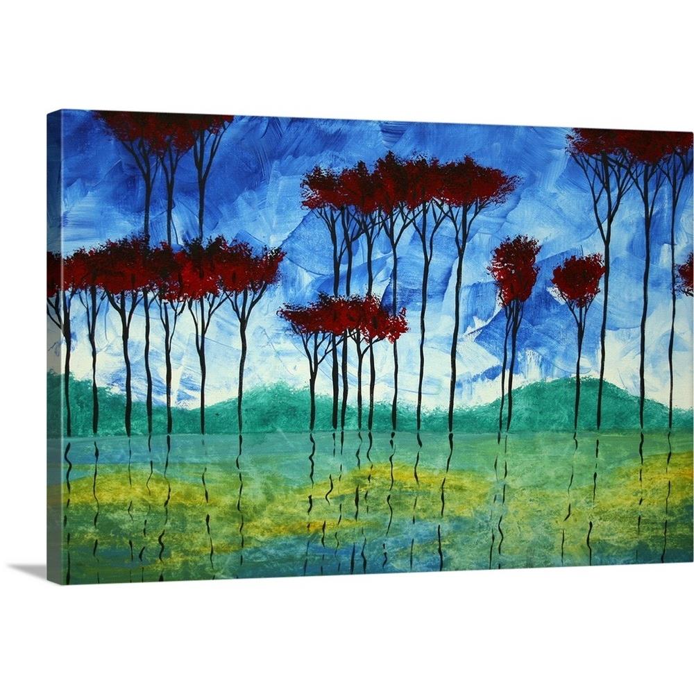 GreatBigCanvas 16-in H x 24-in W Abstract Print on Canvas | 2490316-24-24X16