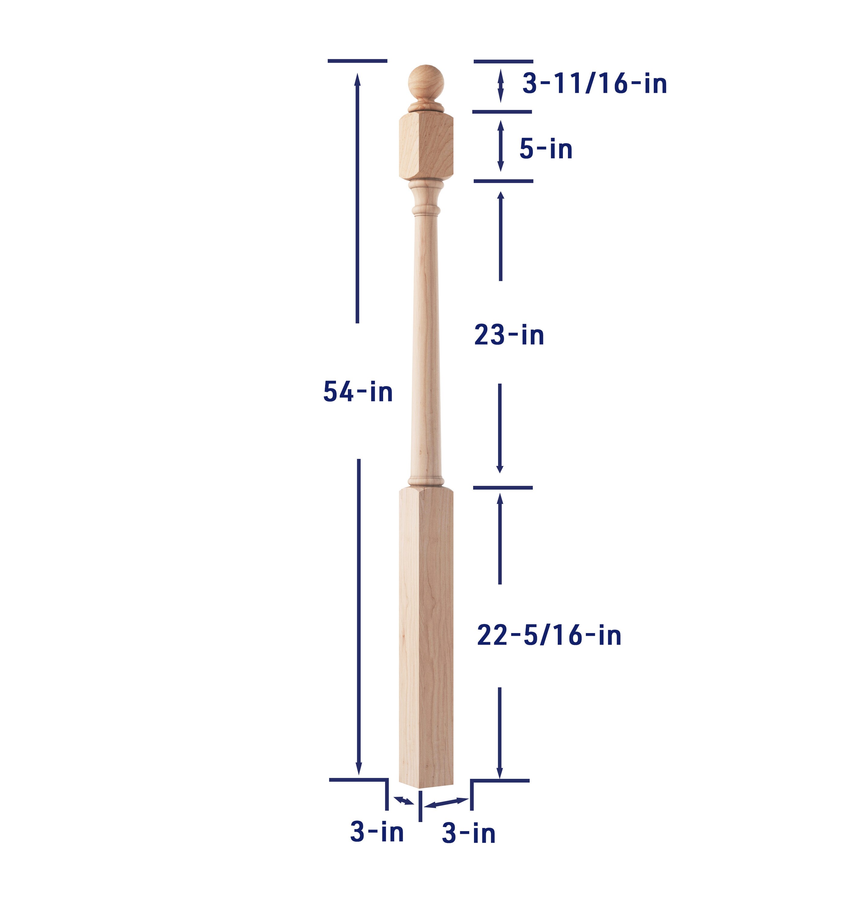 Crown Heritage 4444042B Interior-Stairpart-Newel-Posts - View #4