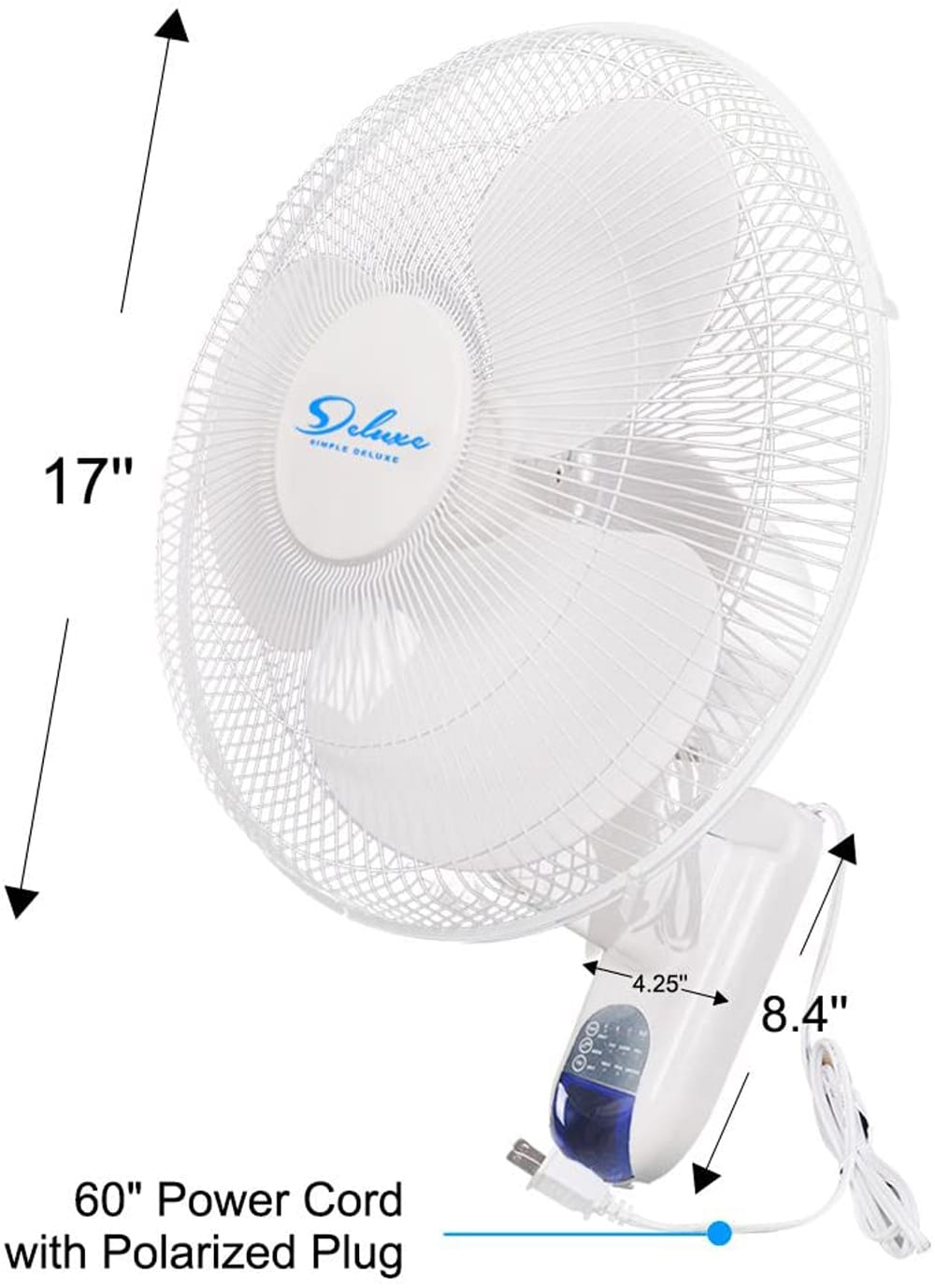 Kahomvis 17.9-in 120-Volt 3-Speed Indoor Oscillating Window Fan in the ...